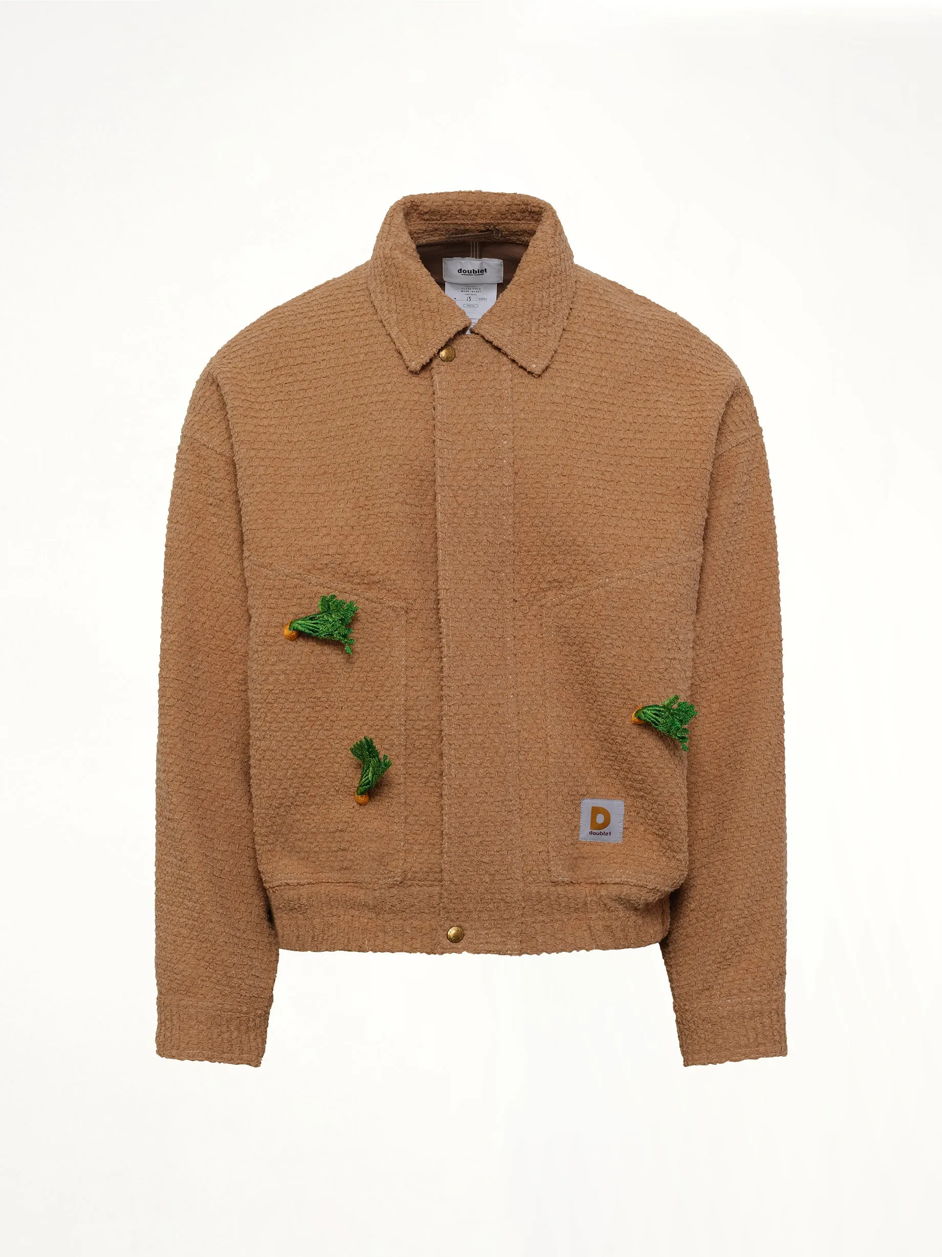Tilled Field Work Jacket in Camel sold by MARAIS product image thumbnail 2