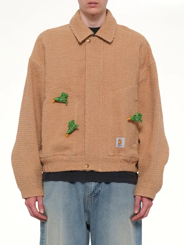 Tilled Field Work Jacket in Camel made by Doublet
