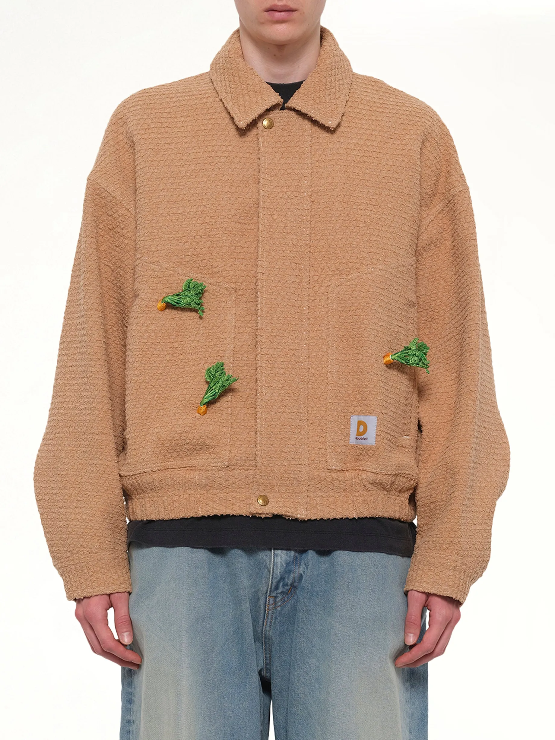 Tilled Field Work Jacket in Camel sold by MARAIS
