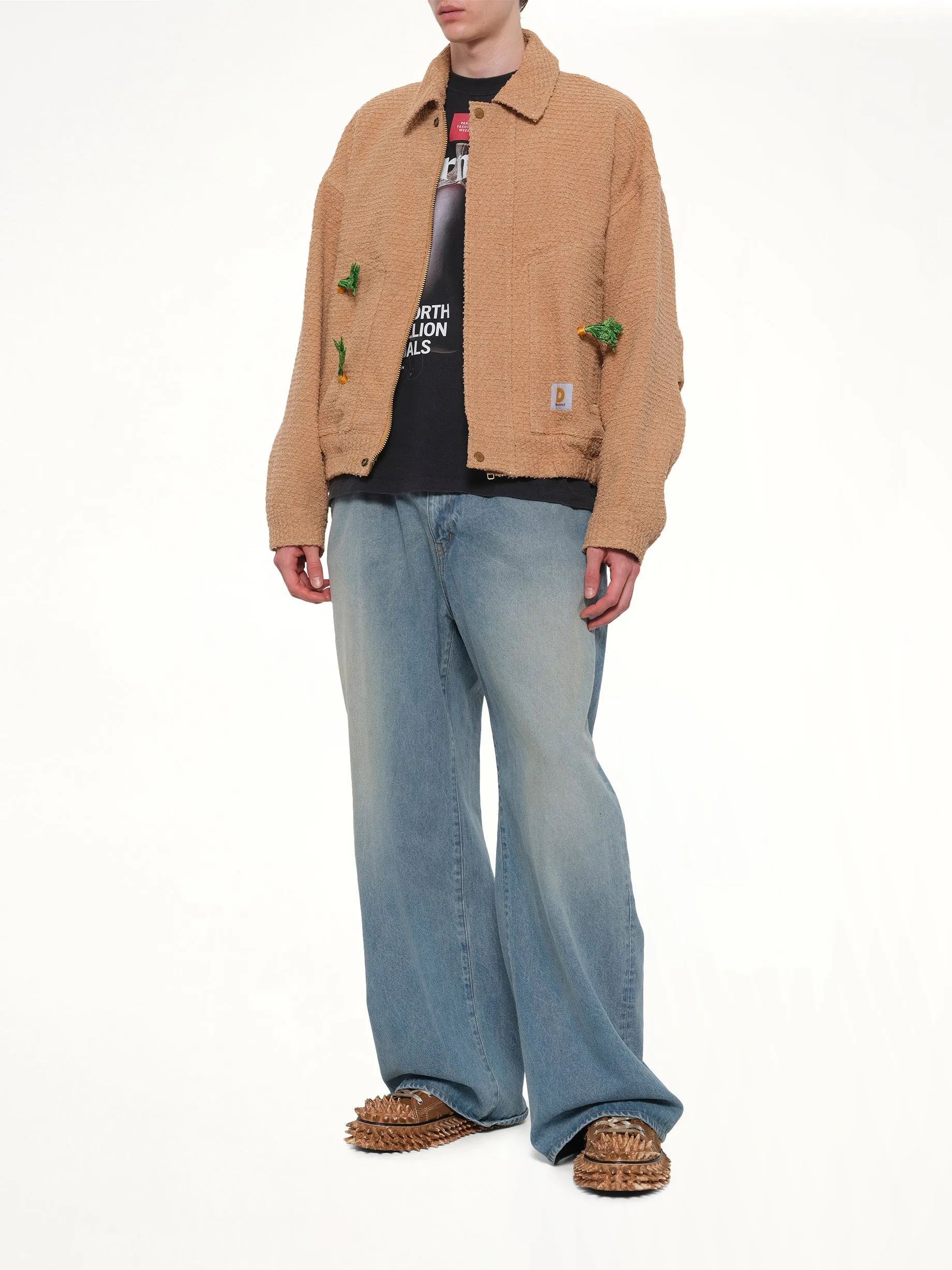 Tilled Field Work Jacket in Camel sold by MARAIS product image thumbnail 4