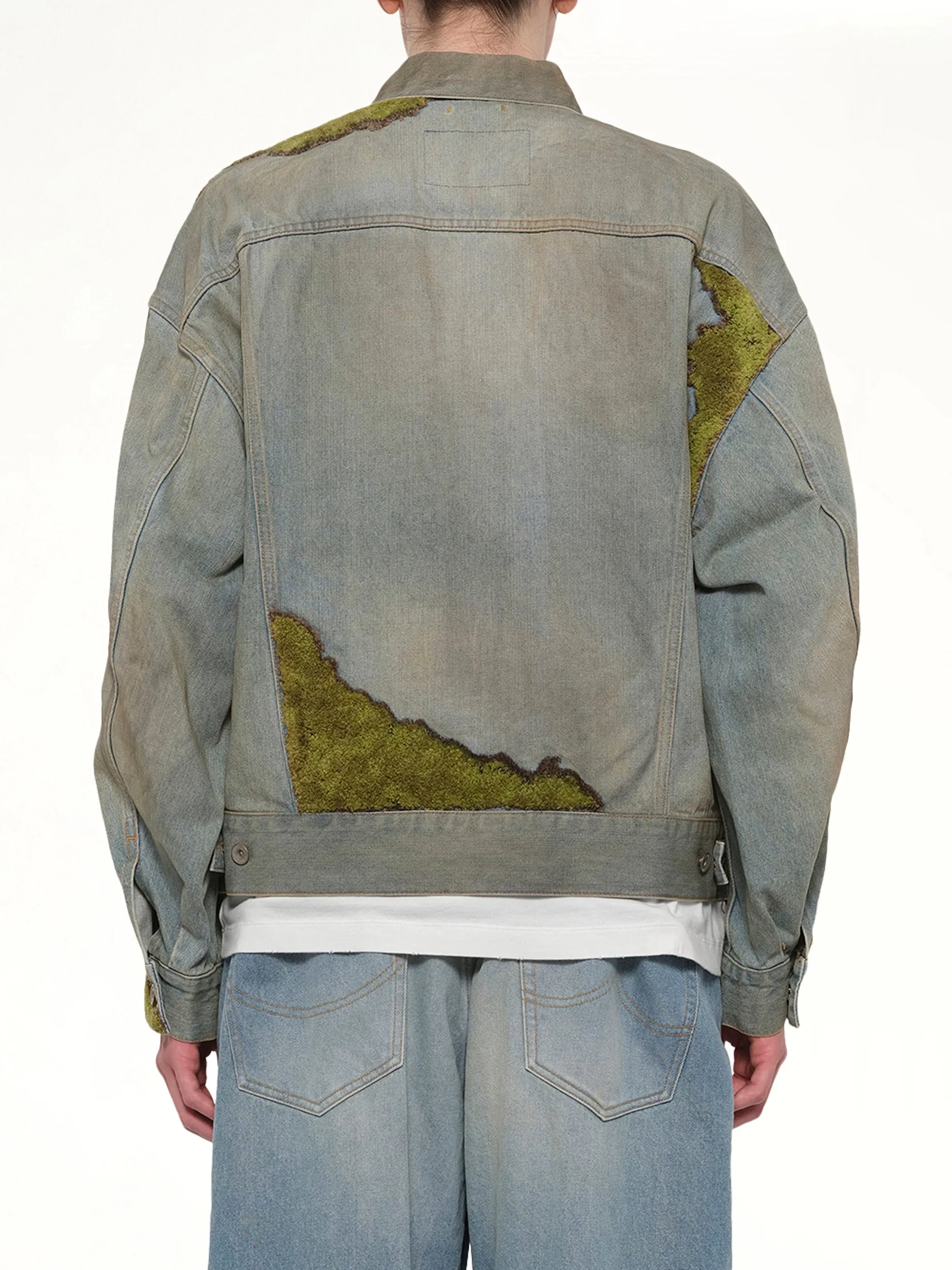 Moss-Grown Denim Jacket in Indigo sold by MARAIS product image thumbnail 5
