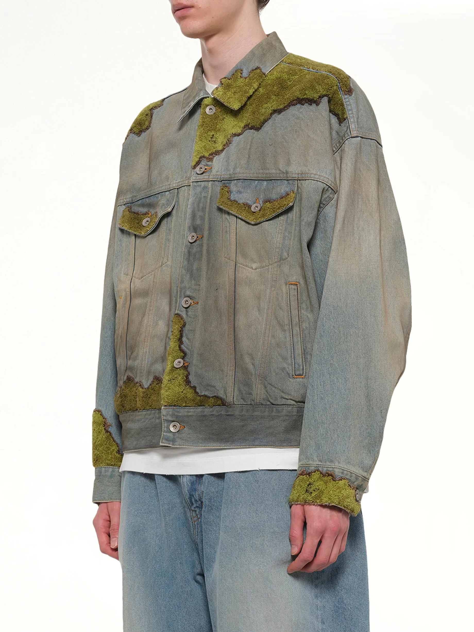Moss-Grown Denim Jacket in Indigo sold by MARAIS product image thumbnail 3