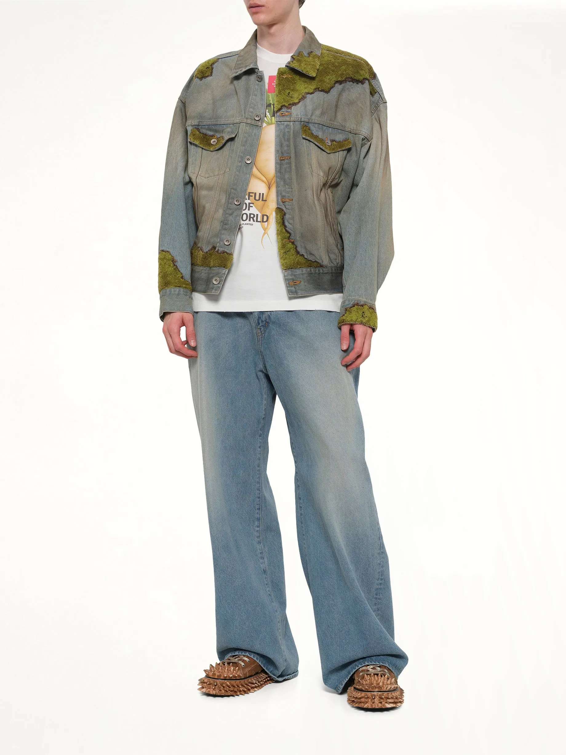 Moss-Grown Denim Jacket in Indigo sold by MARAIS product image thumbnail 4