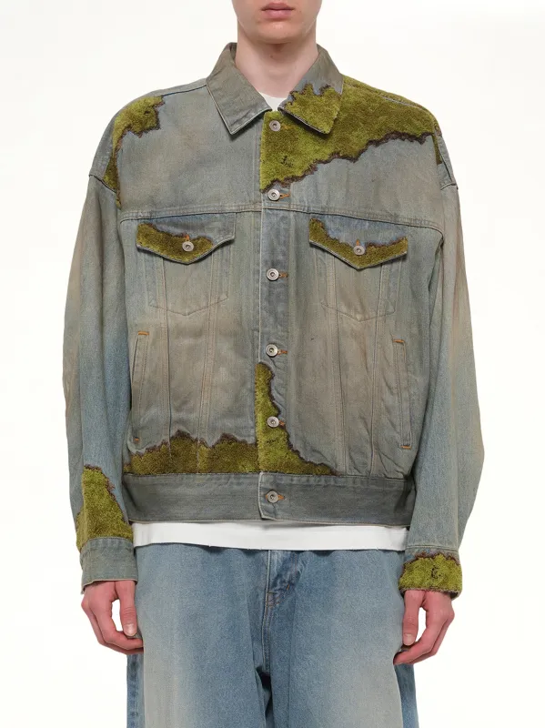 Moss-Grown Denim Jacket in Indigo made by Doublet