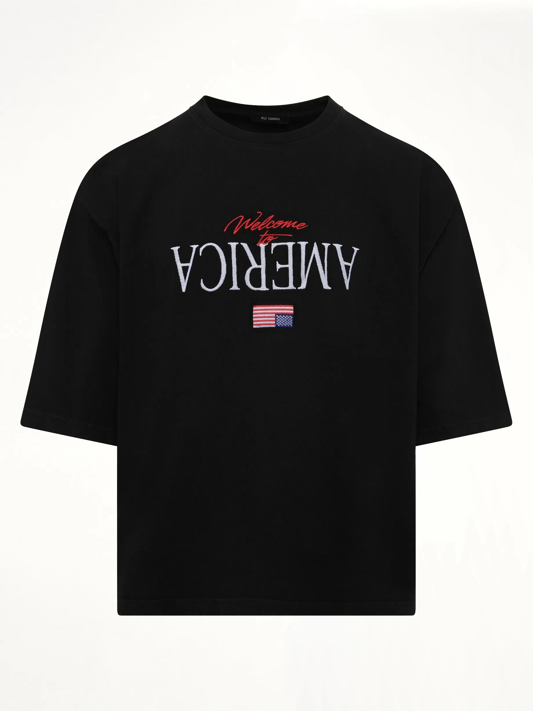 Welcome To America Buffalo T-Shirt in Black sold by MARAIS product image thumbnail 2