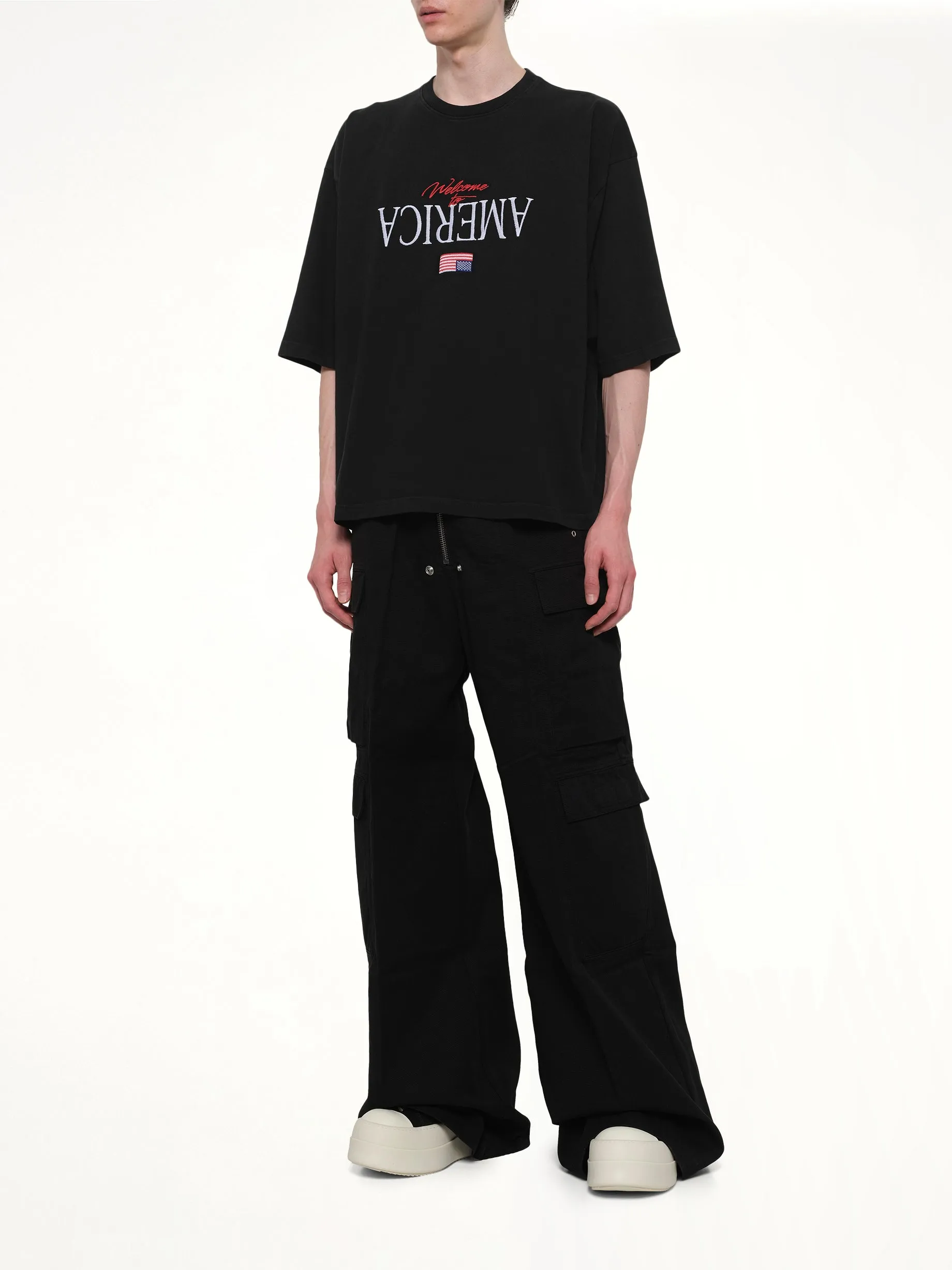 Welcome To America Buffalo T-Shirt in Black sold by MARAIS product image thumbnail 4