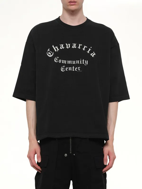 Chavarria Community Center Buffalo T-Shirt in Black made by Willy Chavarria