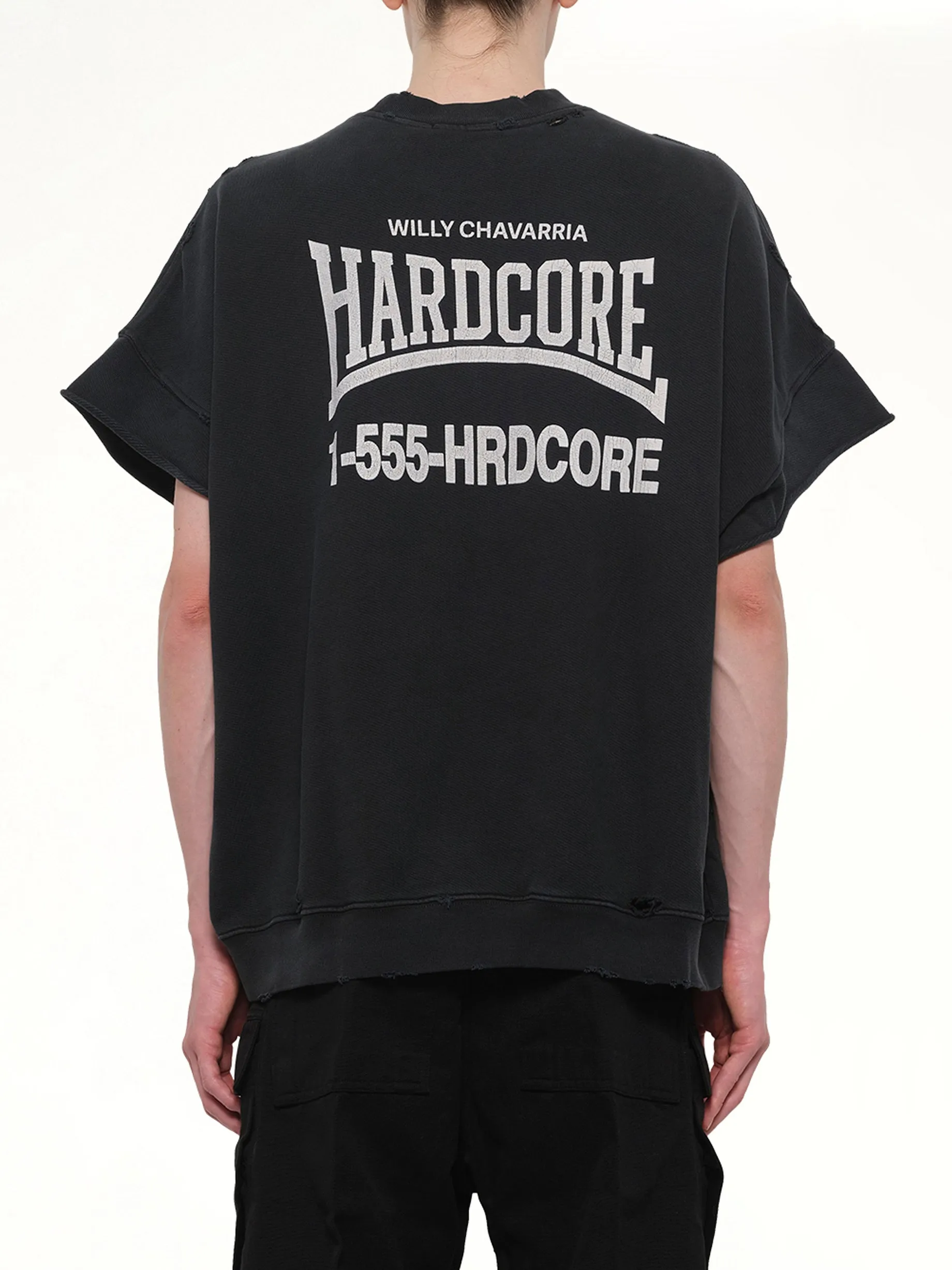 "Hardcore" Muscle T-Shirt in Black sold by MARAIS product image thumbnail 5