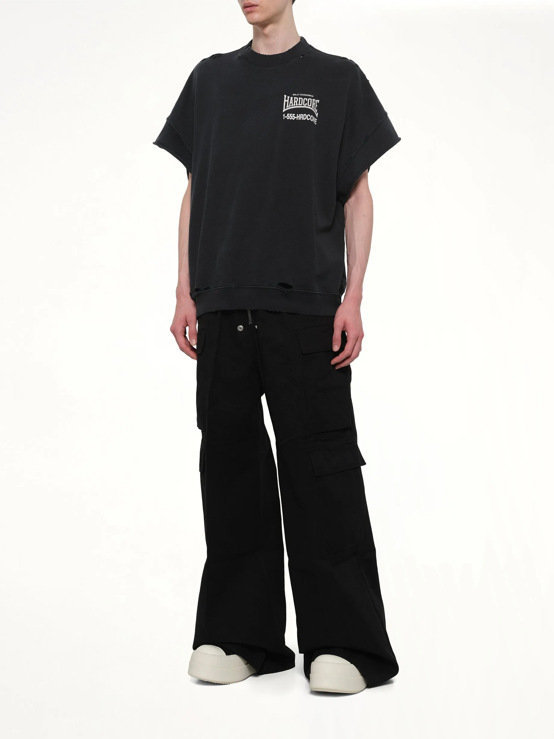 "Hardcore" Muscle T-Shirt in Black sold by MARAIS product image thumbnail 4