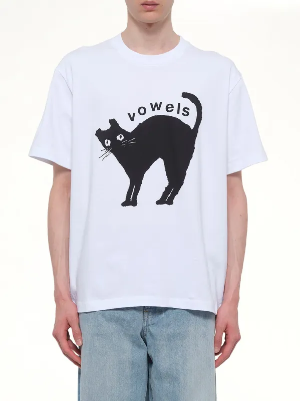Kitty T-Shirt in White made by Vowels