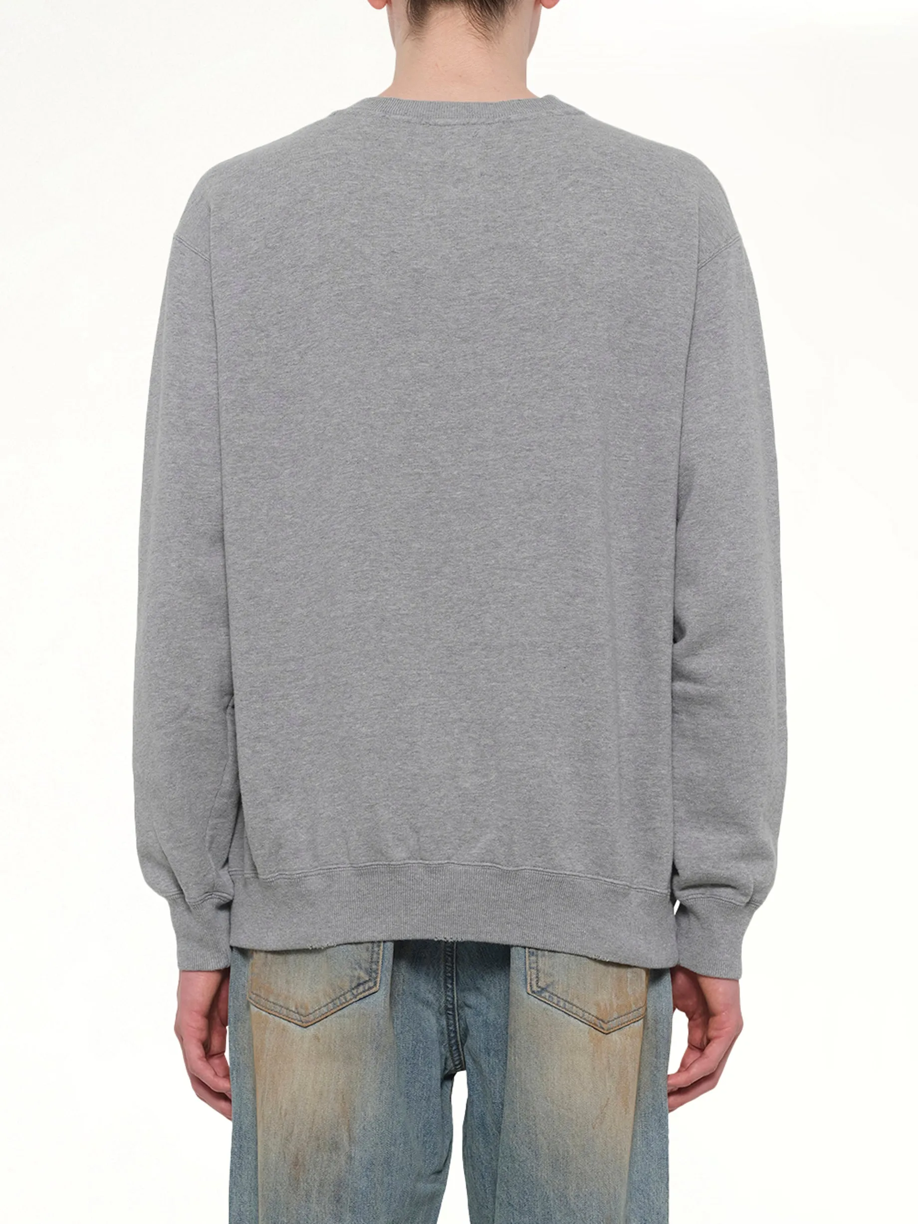 Faded Collegiate Sweatshirt in Grey Heather sold by MARAIS product image thumbnail 5