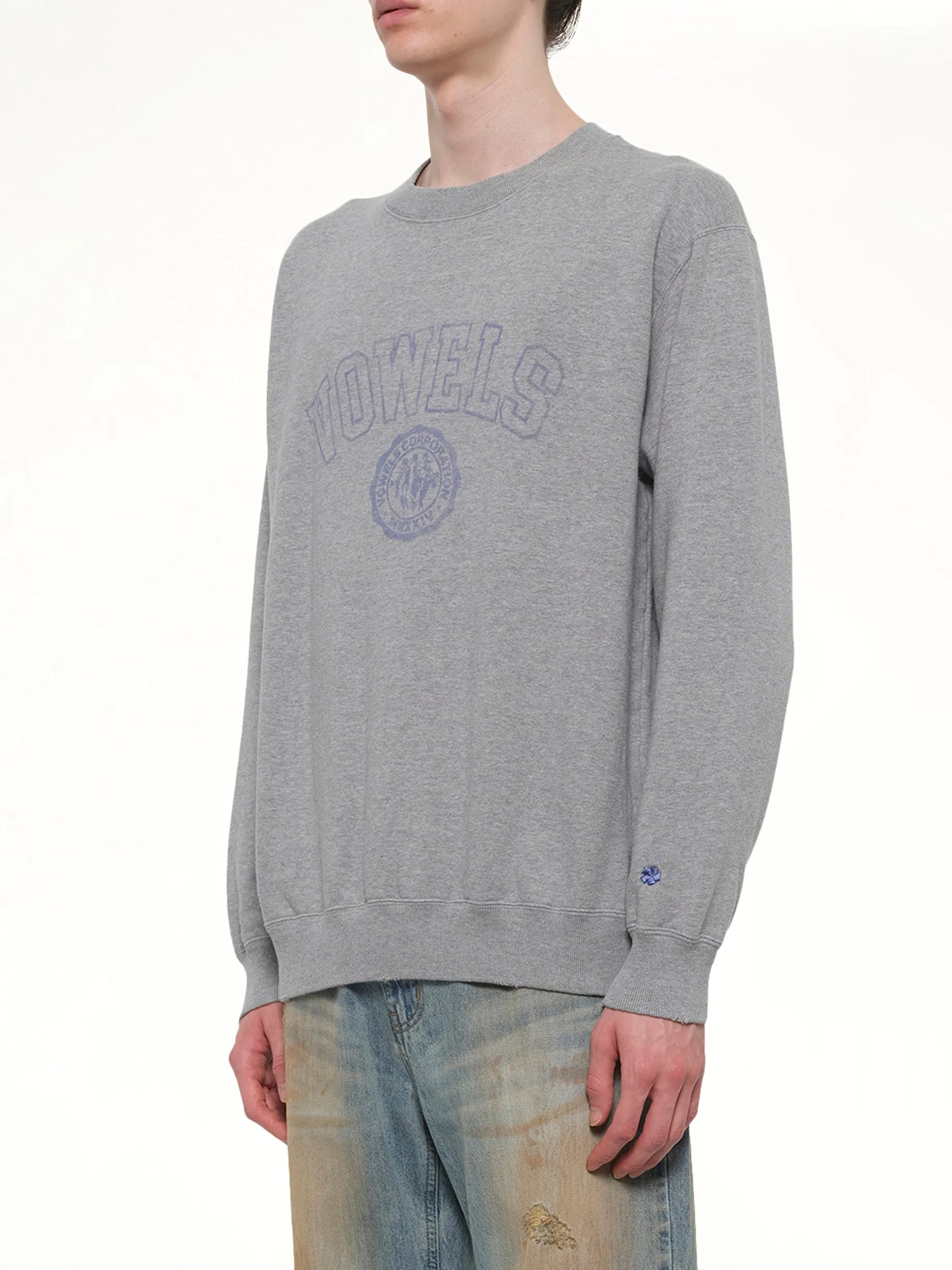 Faded Collegiate Sweatshirt in Grey Heather sold by MARAIS product image thumbnail 3