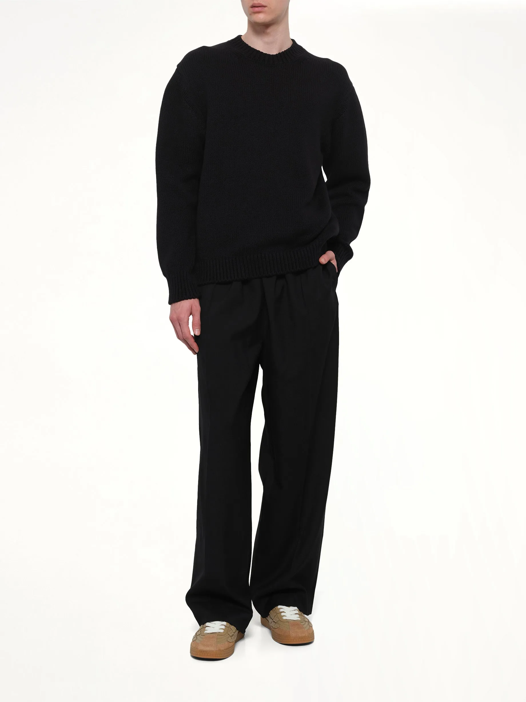 Crewneck in Black sold by MARAIS product image thumbnail 4