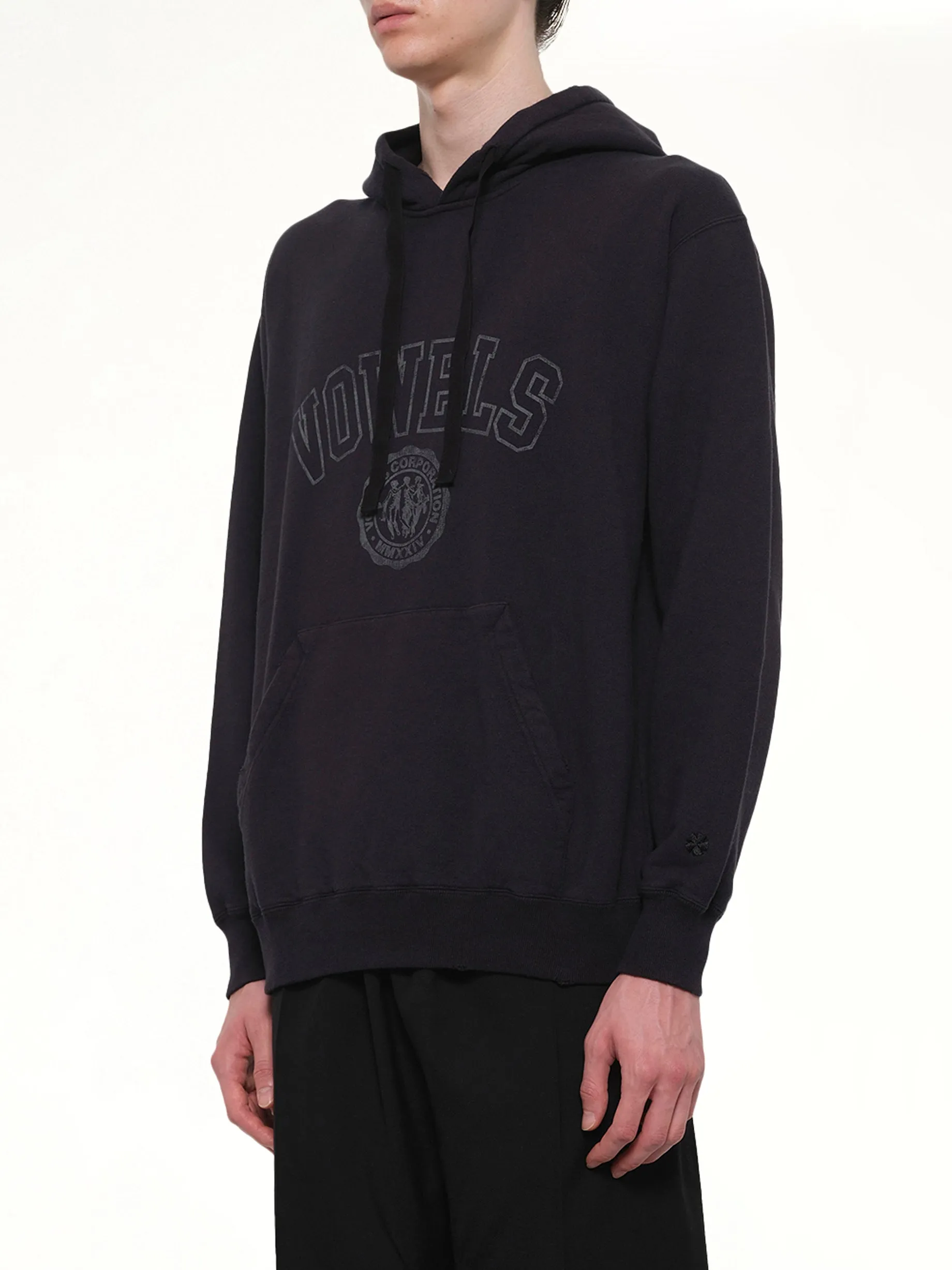 Faded Collegiate Hoodie in Black sold by MARAIS product image thumbnail 3