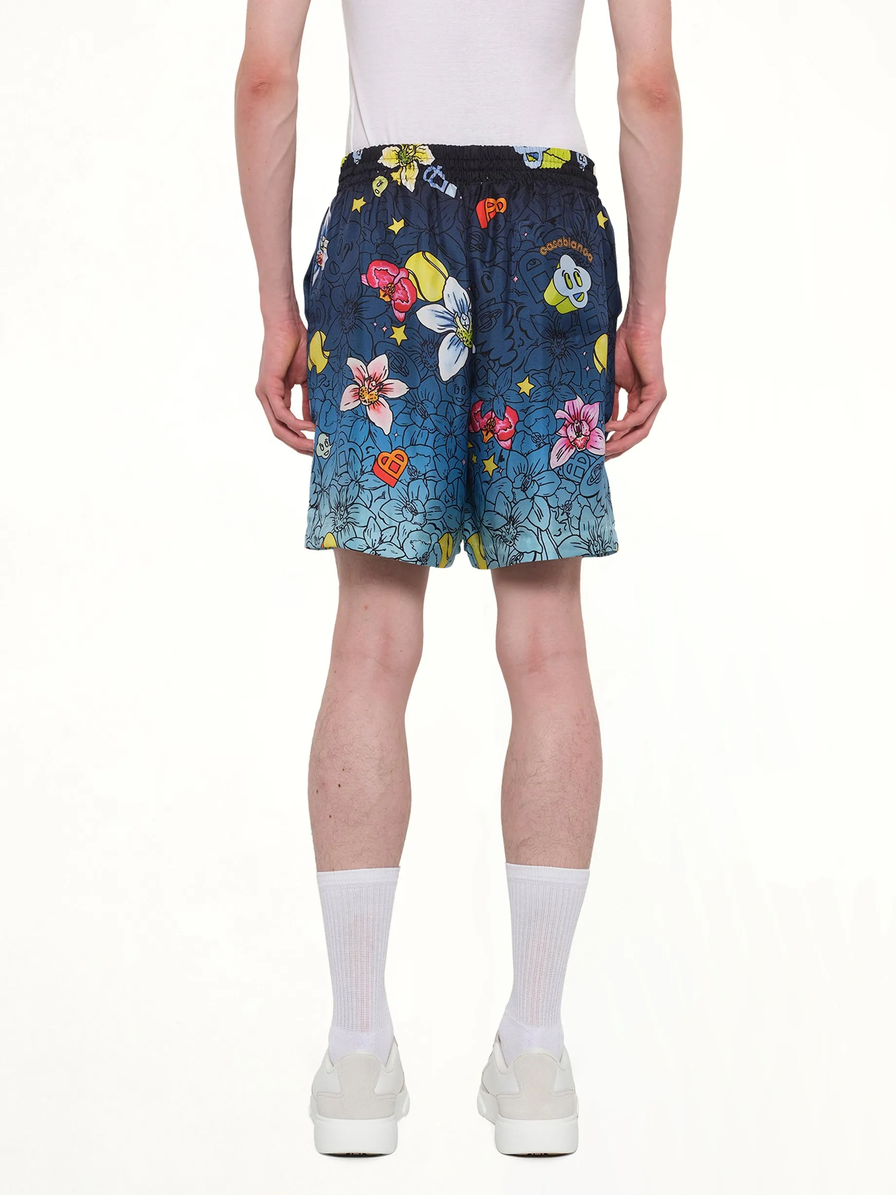 Collage D’Icones Silk Shorts in Multicolour sold by MARAIS product image thumbnail 5