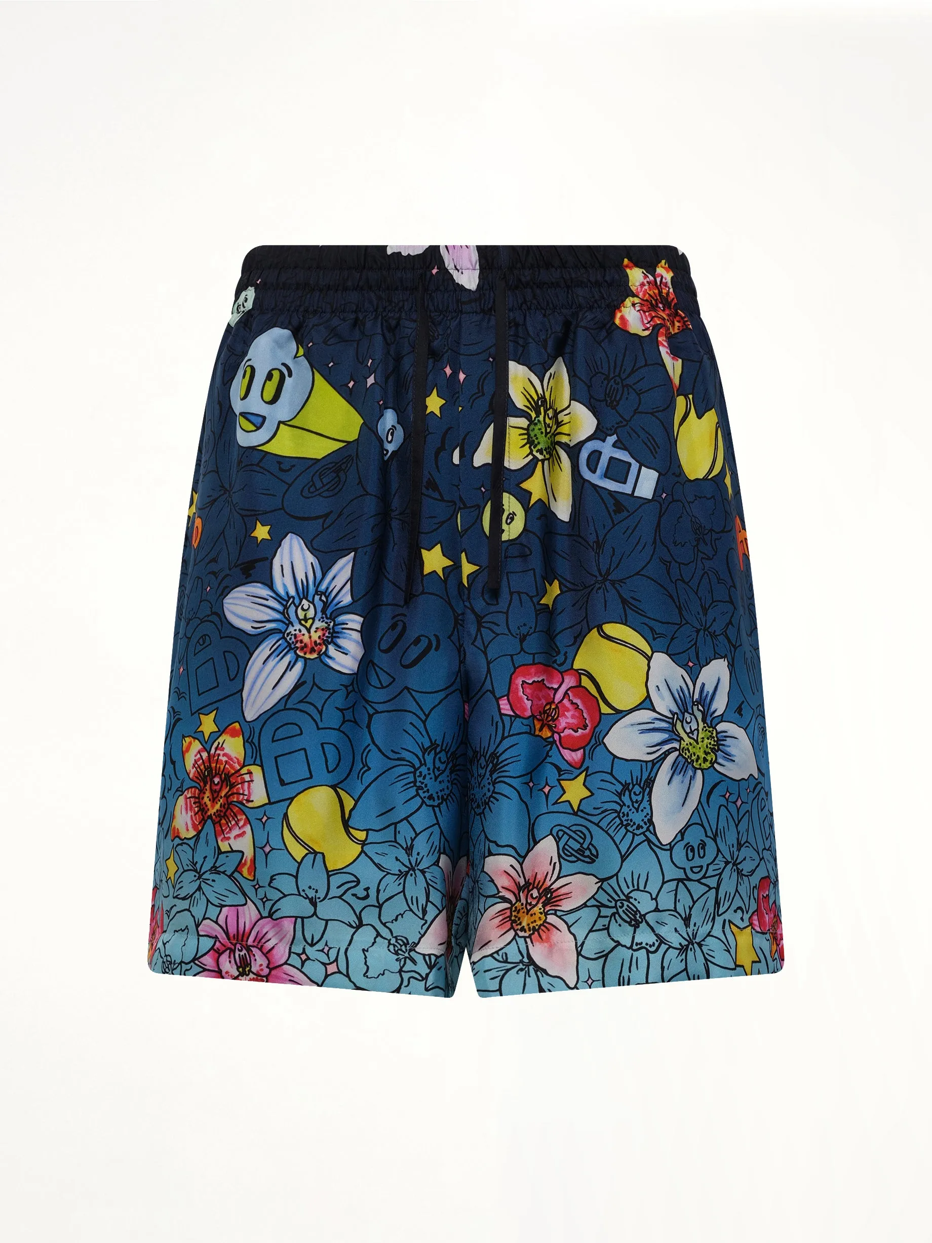 Collage D’Icones Silk Shorts in Multicolour sold by MARAIS product image thumbnail 2