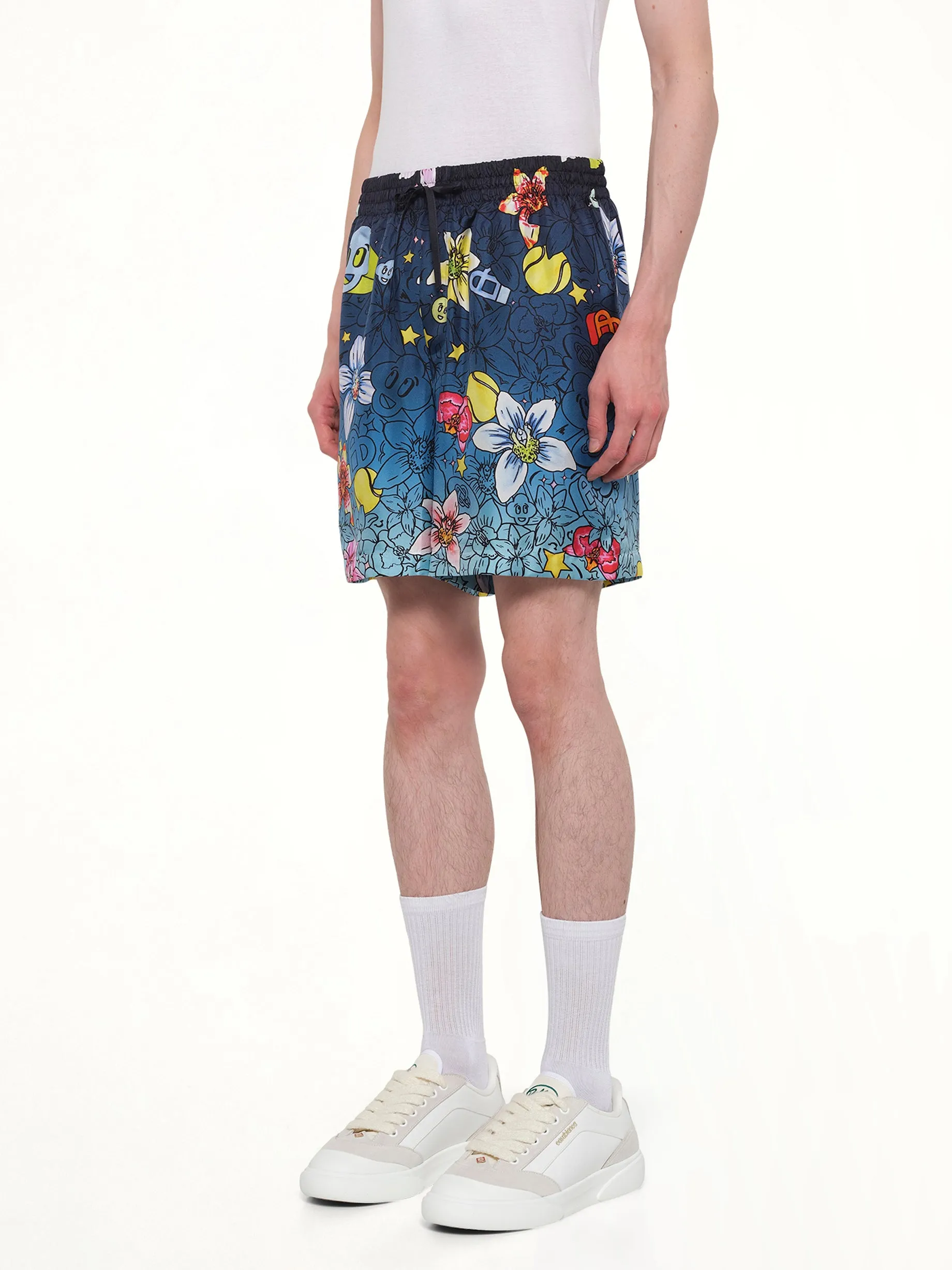 Collage D’Icones Silk Shorts in Multicolour sold by MARAIS product image thumbnail 3