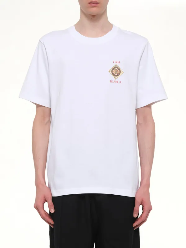 Plafond Orne De Musique Classic T-Shirt in White made by Casablanca
