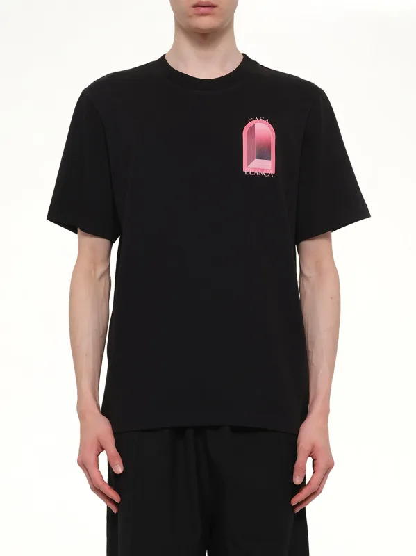 Arches Classic T-Shirt in Black made by Casablanca