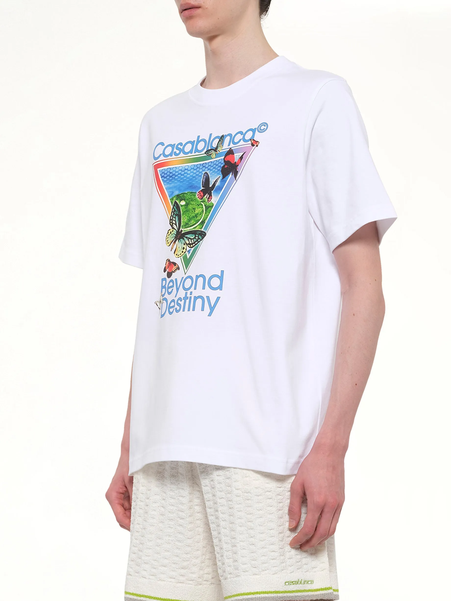 Tennis Club Icon Beyond Destiny Classic T-Shirt in White sold by MARAIS product image thumbnail 3