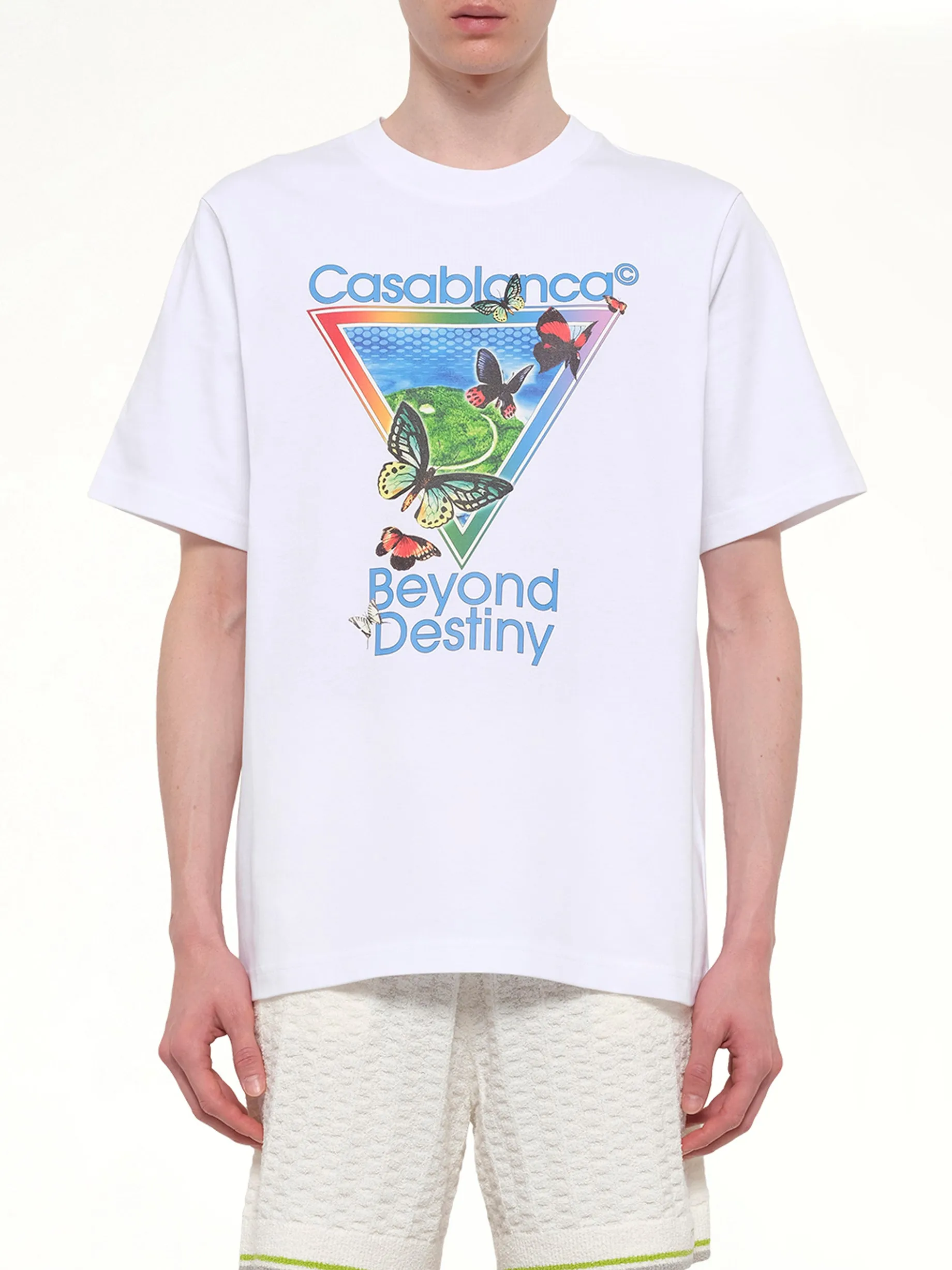 Tennis Club Icon Beyond Destiny Classic T-Shirt in White sold by MARAIS