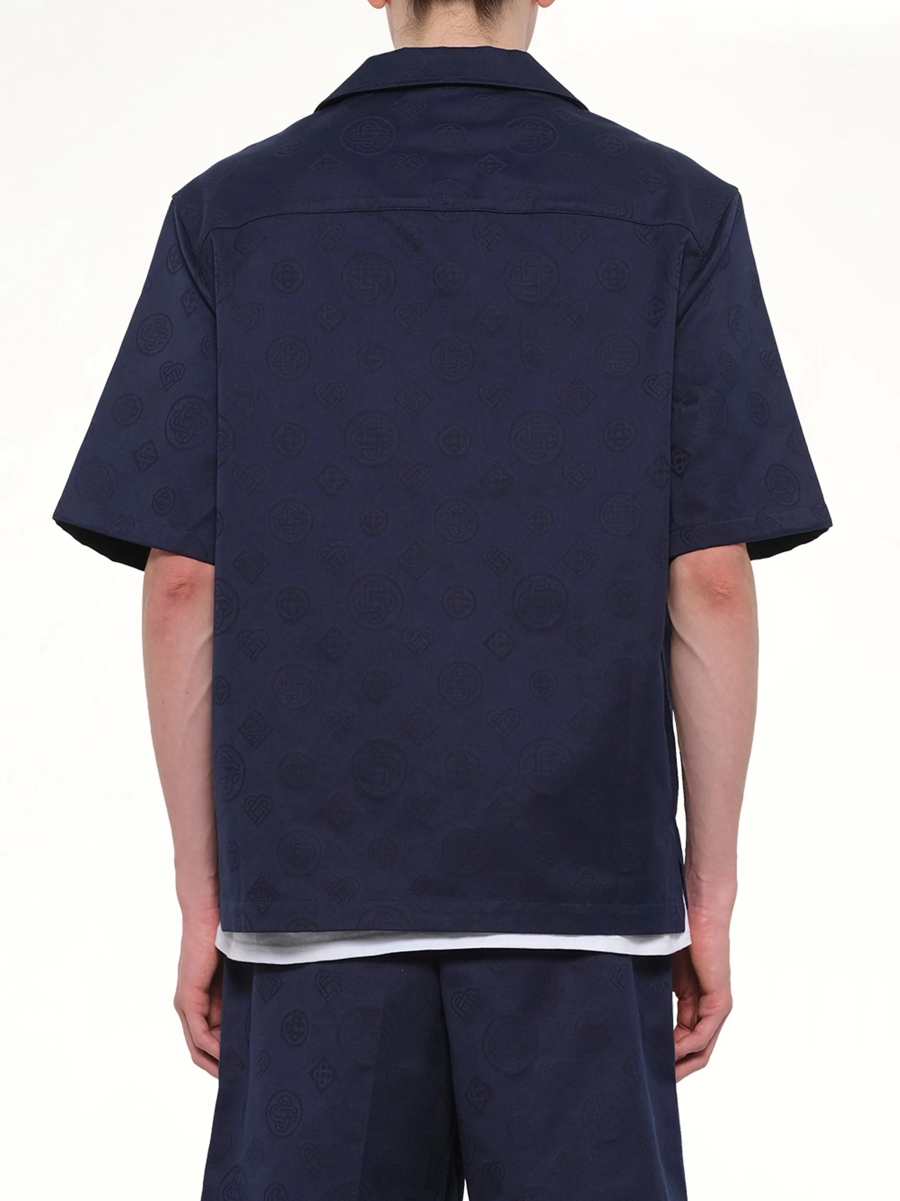 Monogram SS Shirt in Blue sold by MARAIS product image thumbnail 5