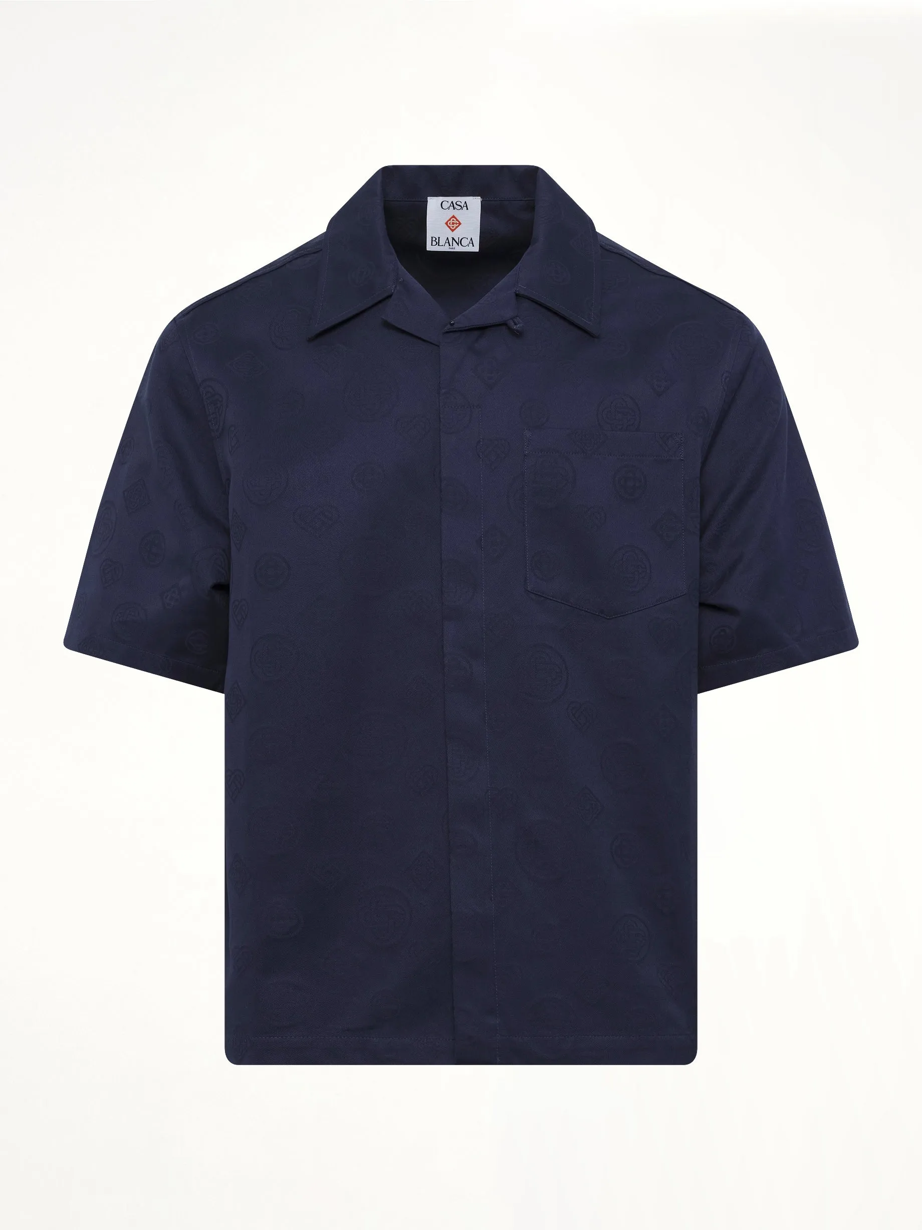 Monogram SS Shirt in Blue sold by MARAIS product image thumbnail 2
