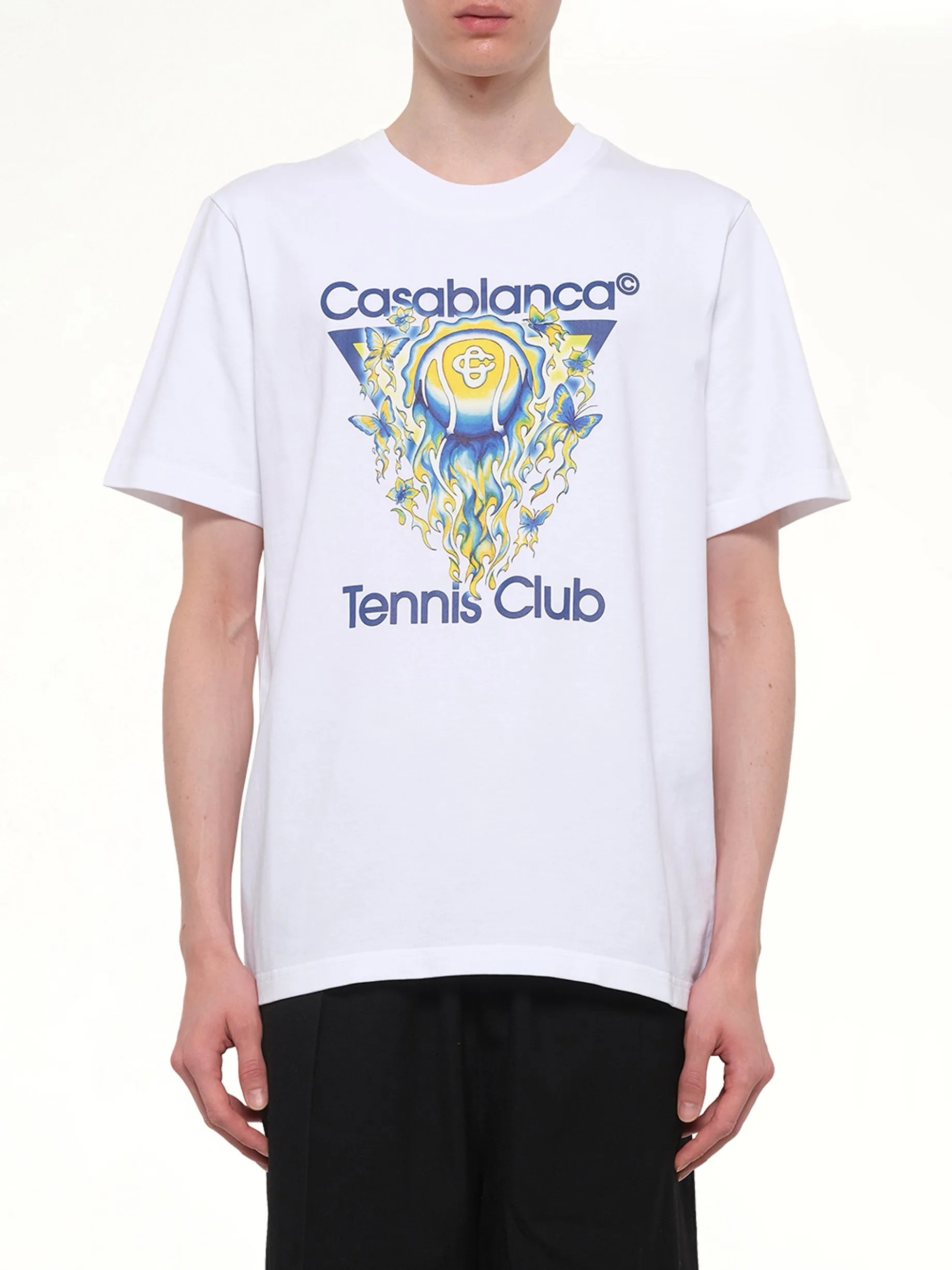 Tennis Club Icon Classic T-Shirt in White sold by MARAIS
