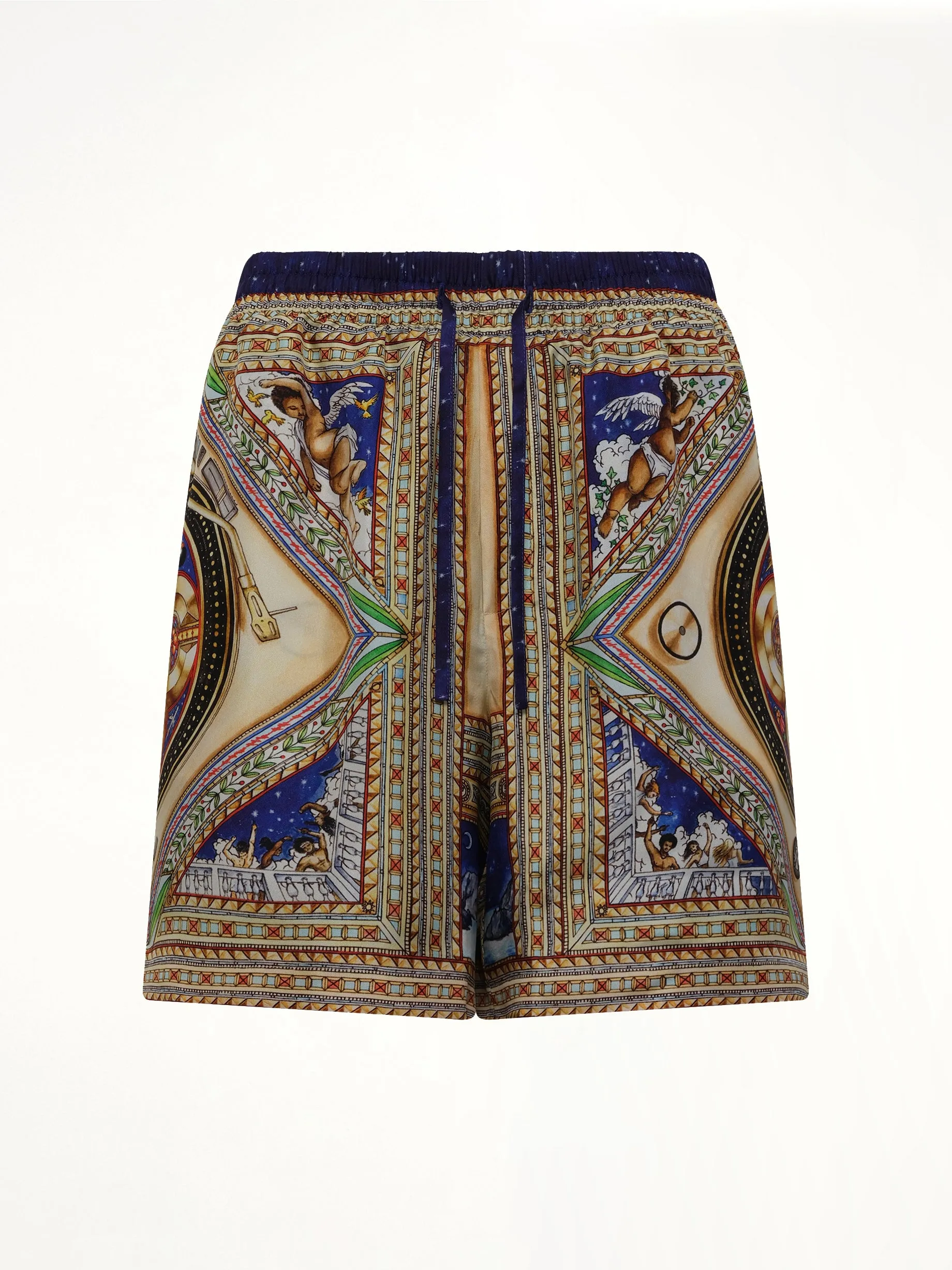 Plafond Orne De Musique Silk Shorts in Multicolour sold by MARAIS product image thumbnail 2