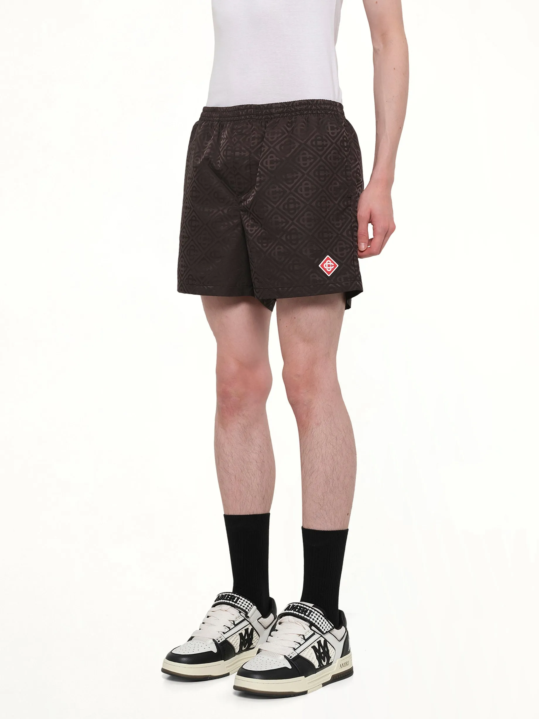 Jacquard Swim Shorts in Black sold by MARAIS product image thumbnail 3