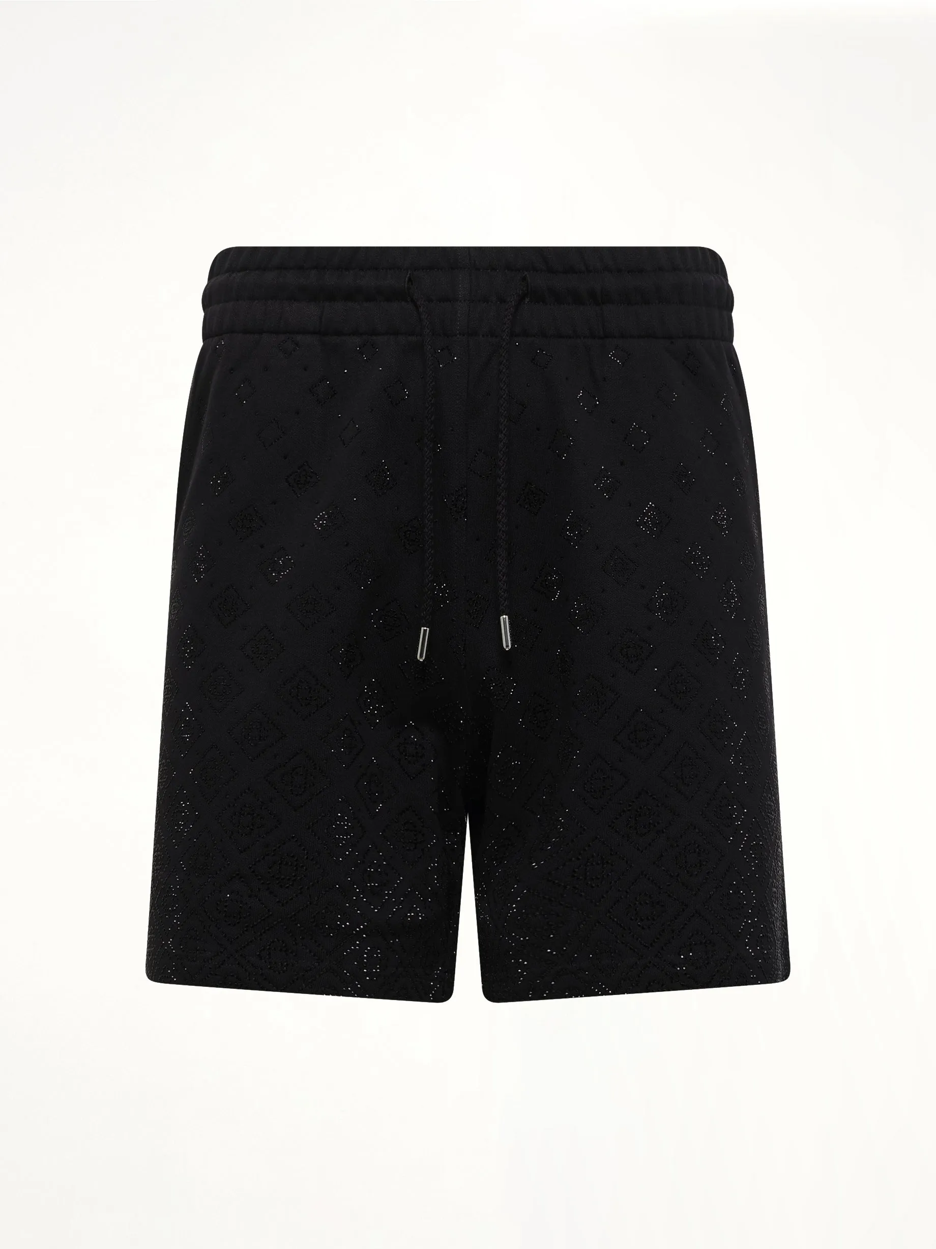 Crystal Monogram Sweatshort in Black sold by MARAIS product image thumbnail 2