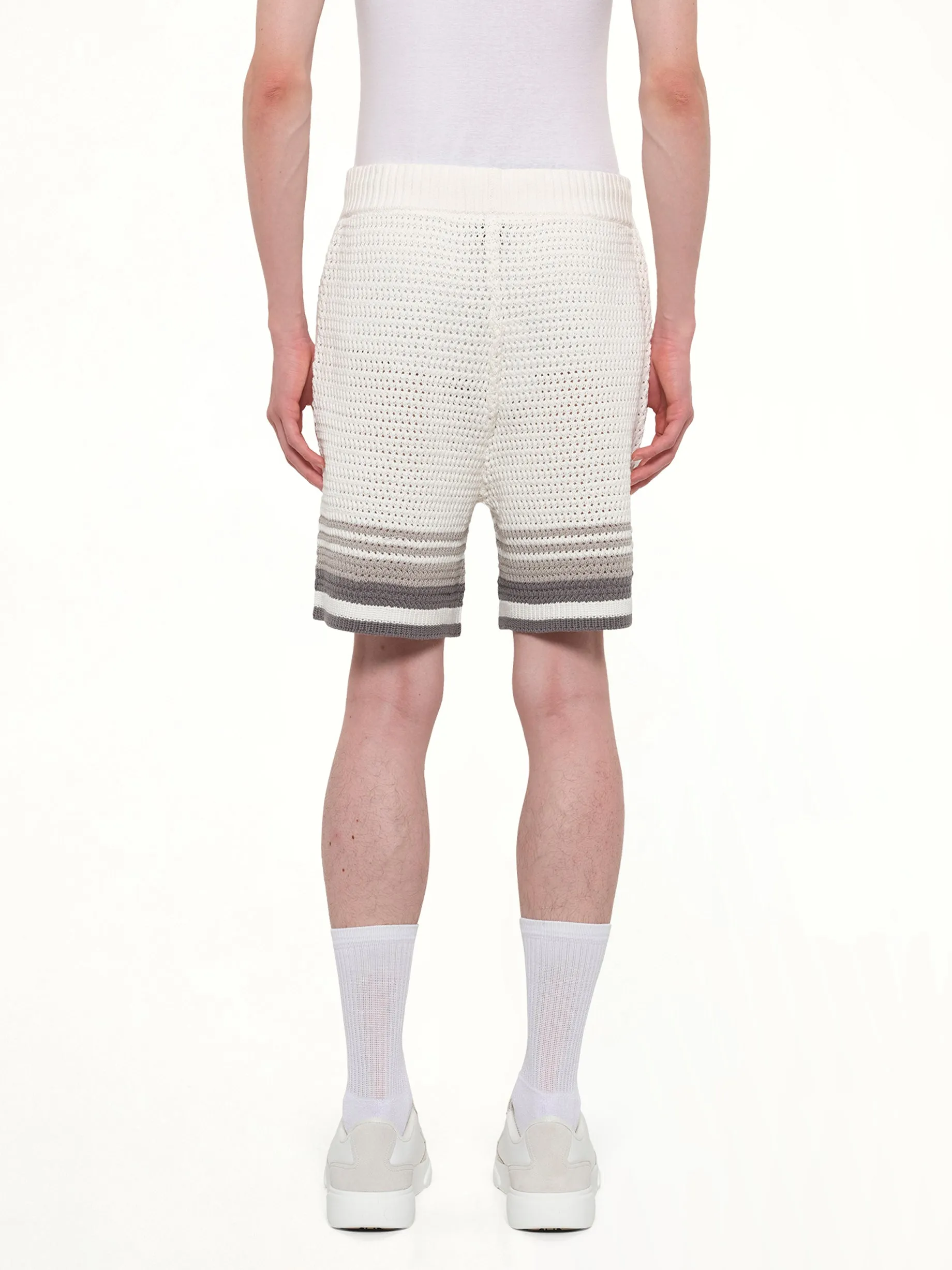 Crochet Shorts in White/Grey sold by MARAIS product image thumbnail 5