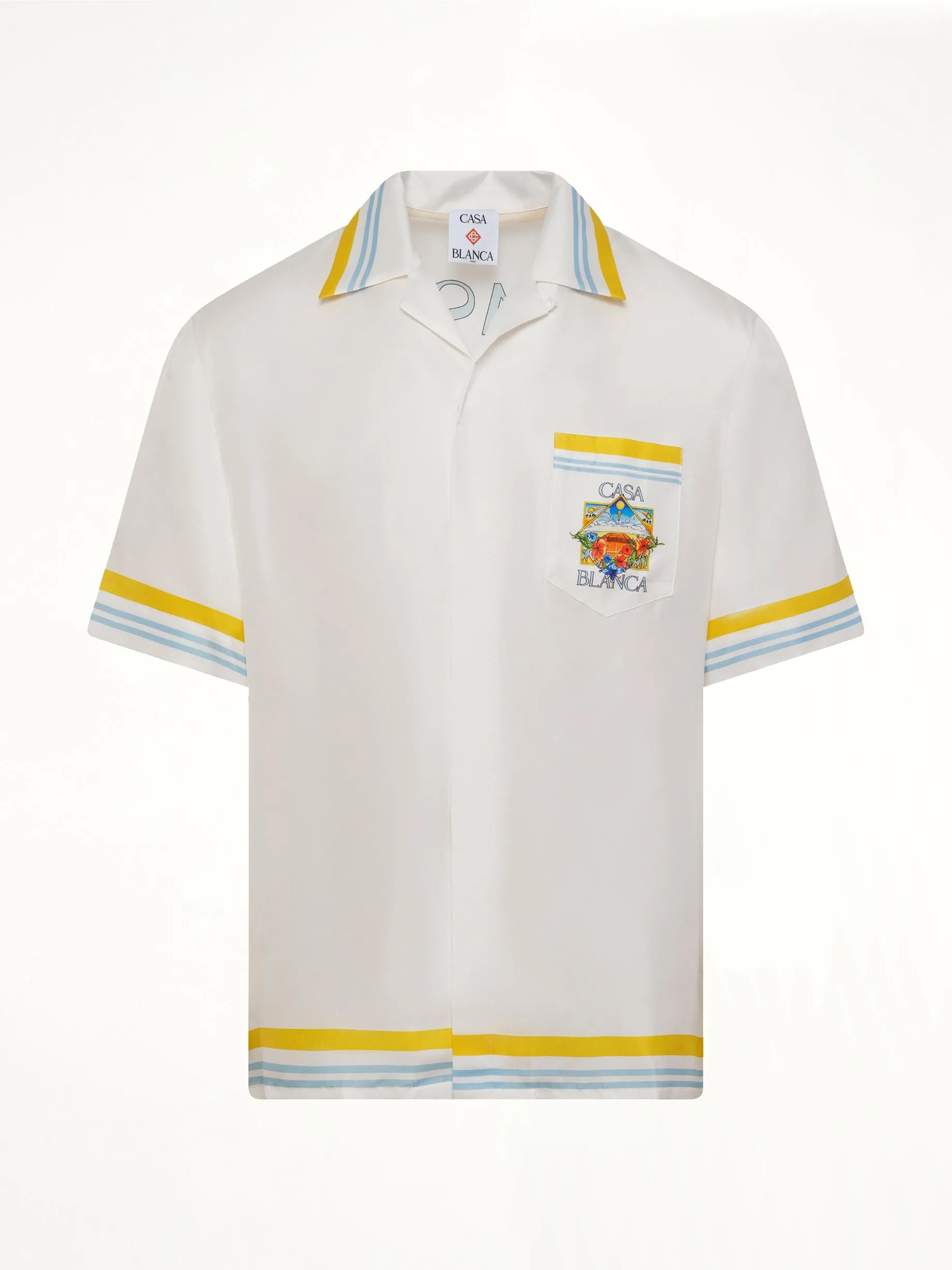 Tennis Landscape SS Shirt in White sold by MARAIS product image thumbnail 2