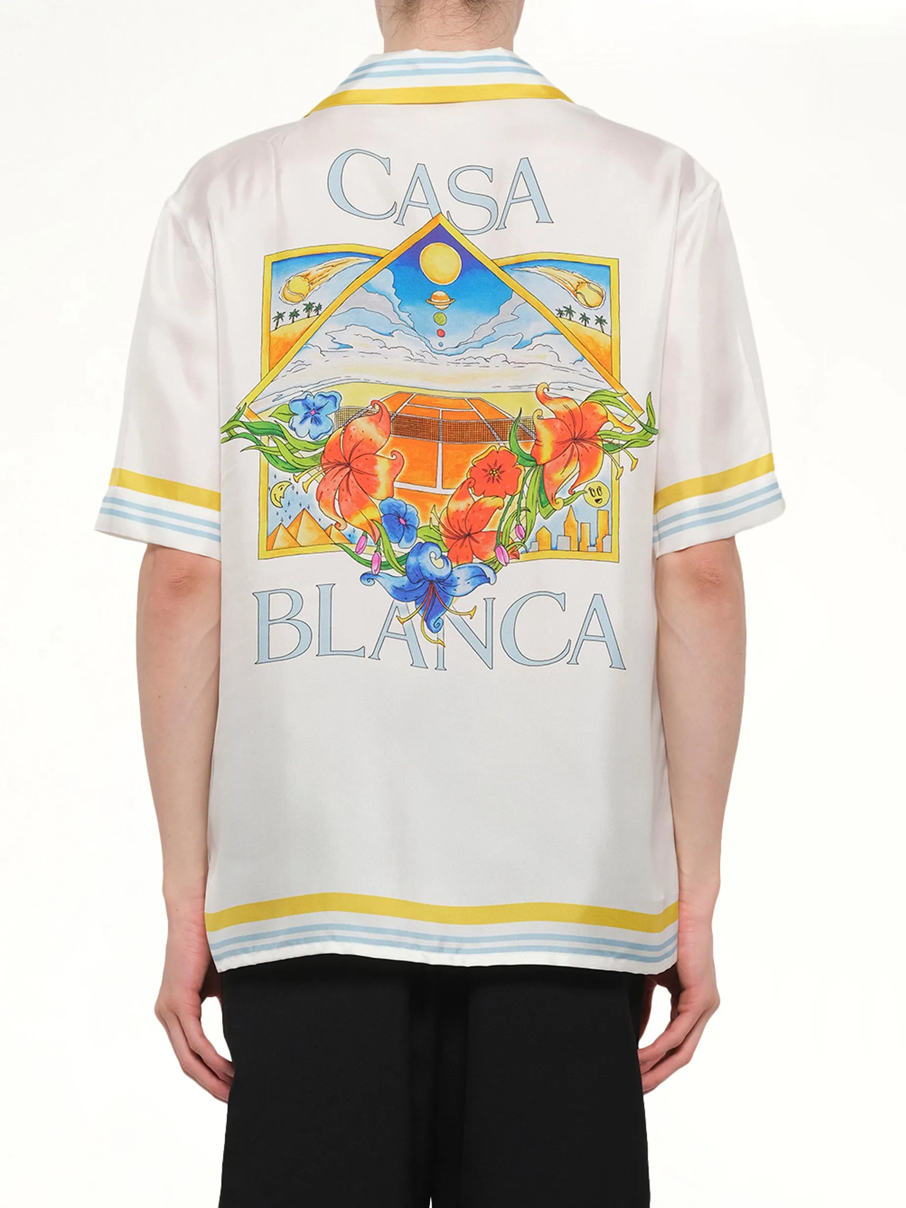 Tennis Landscape SS Shirt in White sold by MARAIS product image thumbnail 5