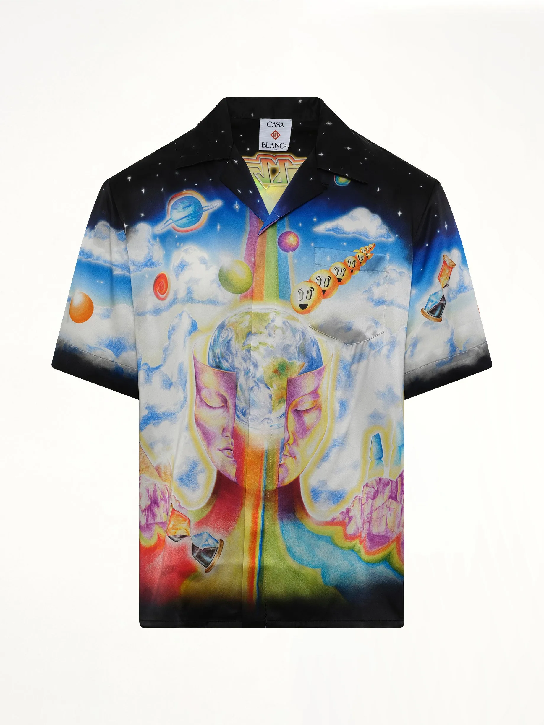 The Essential Experience Cuban Collar SS Shirt in Black sold by MARAIS product image thumbnail 2