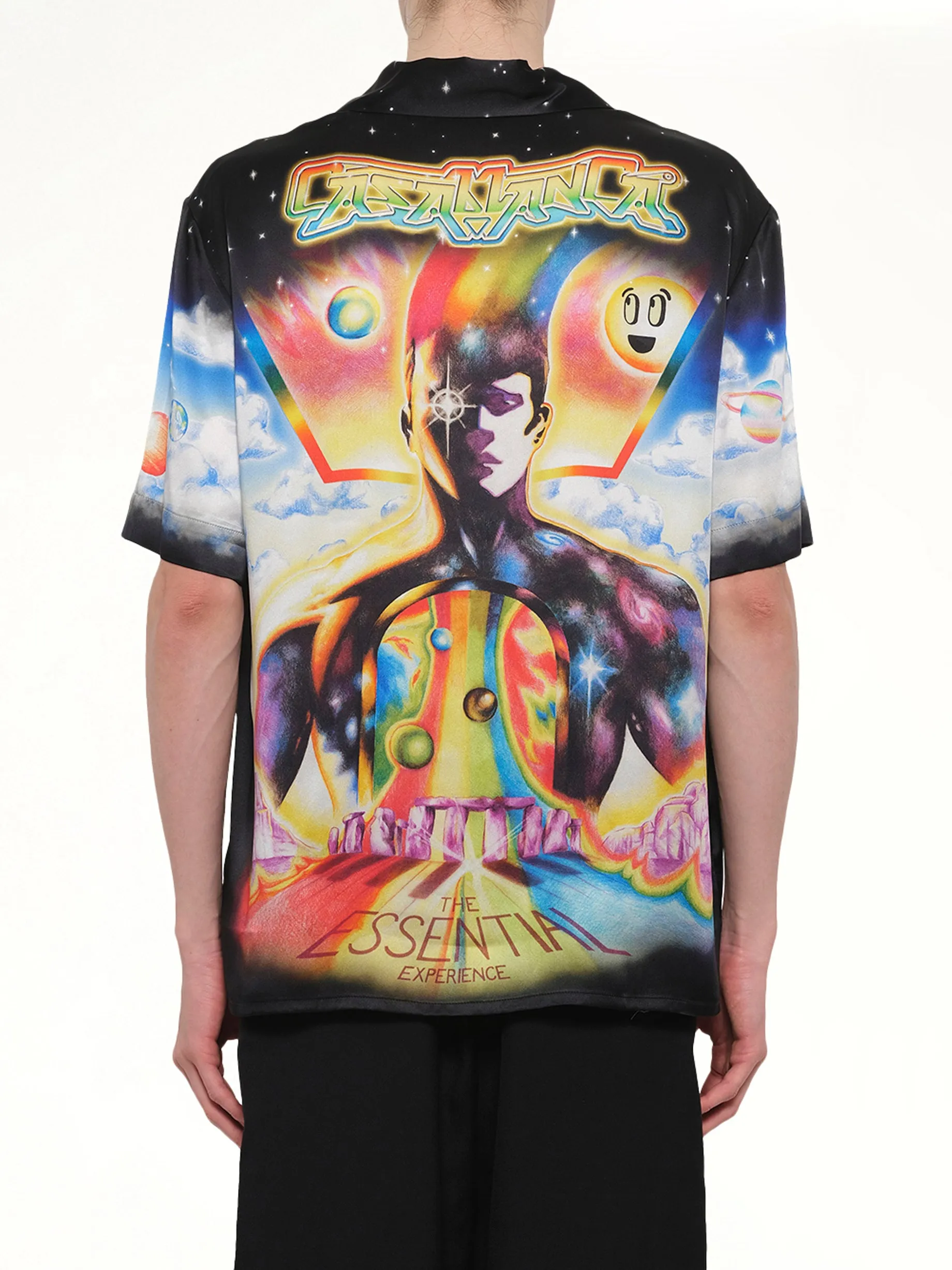 The Essential Experience Cuban Collar SS Shirt in Black sold by MARAIS product image thumbnail 5