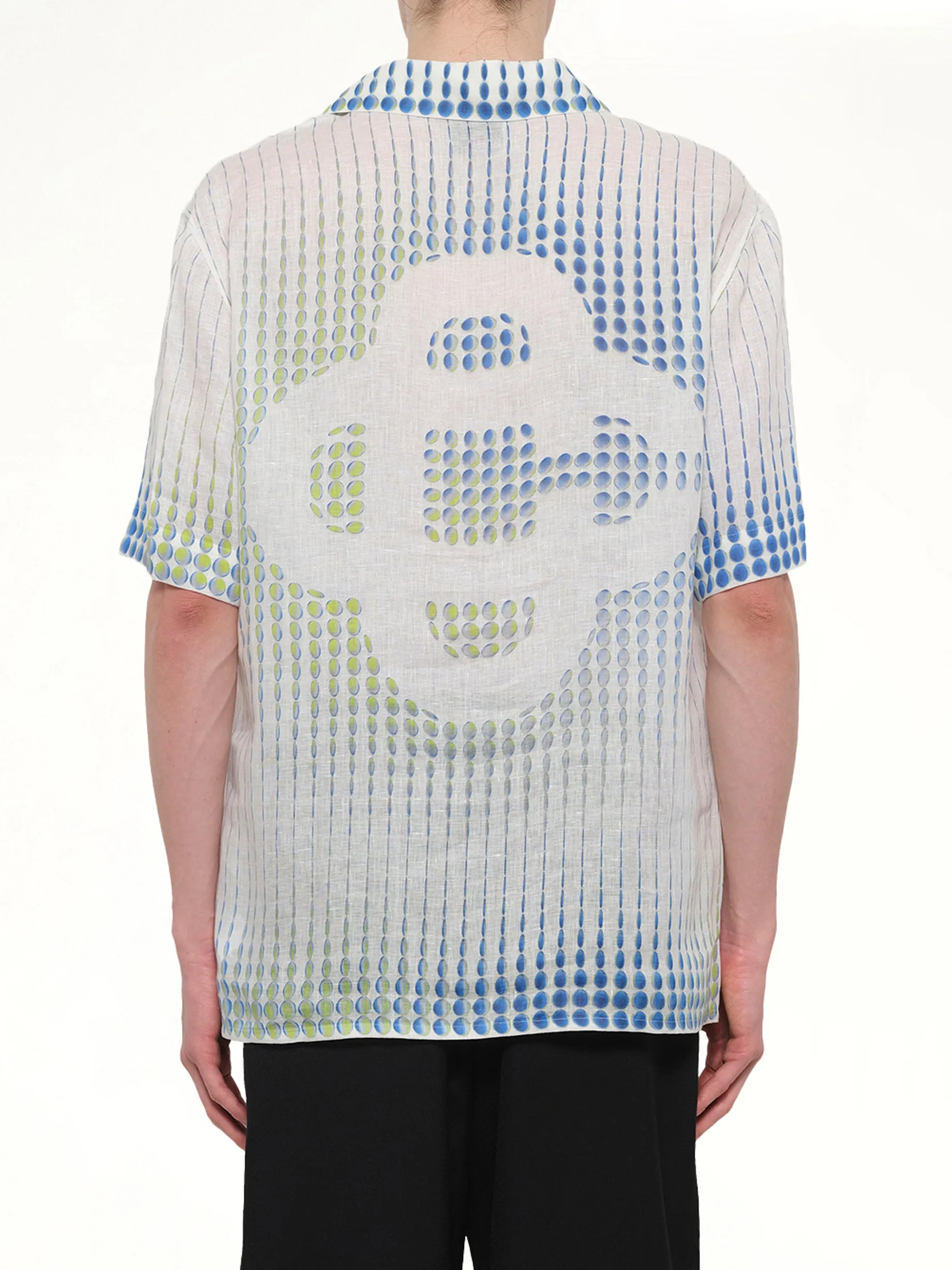 Pills Cuban Collar SS Shirt in White sold by MARAIS product image thumbnail 5