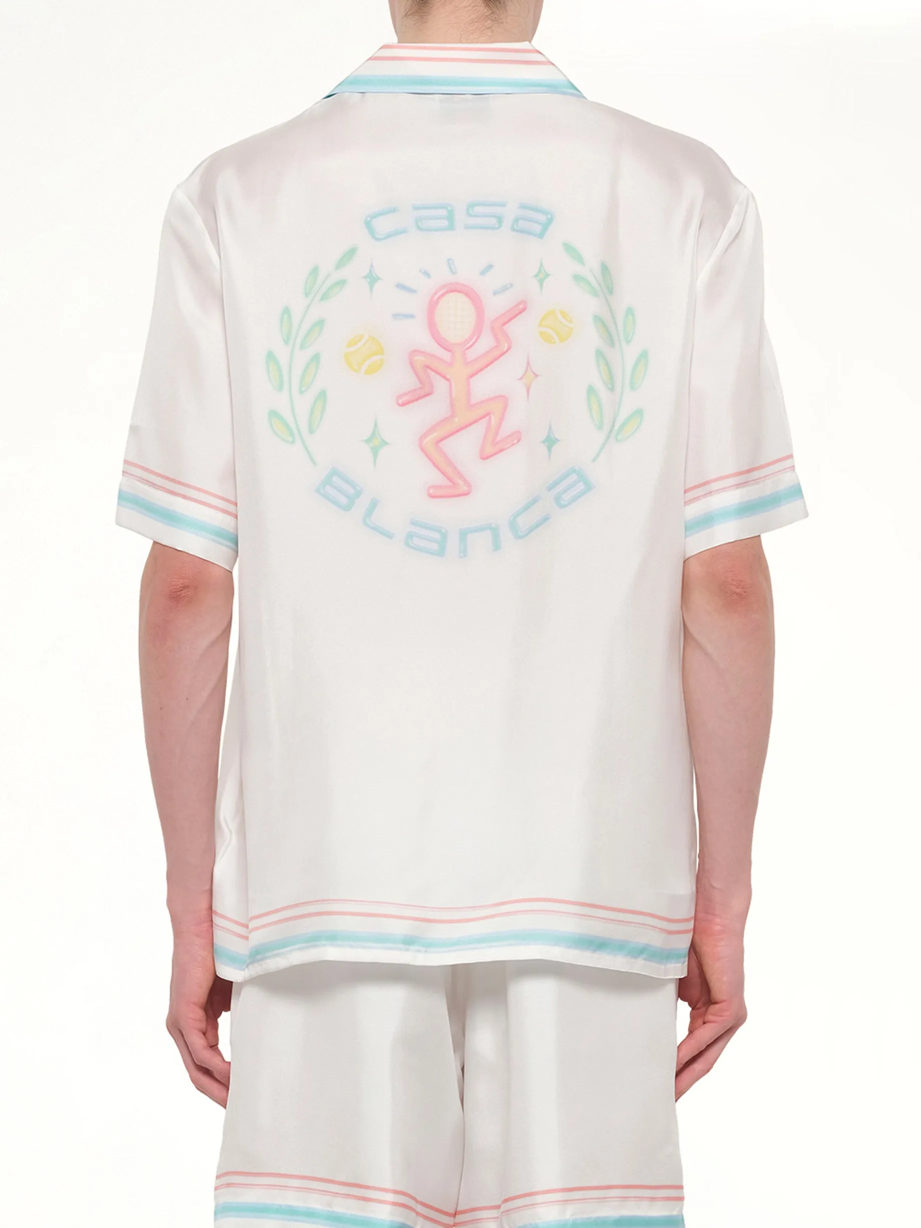 Dance Joy Cuban Collar SS Shirt in White sold by MARAIS product image thumbnail 5