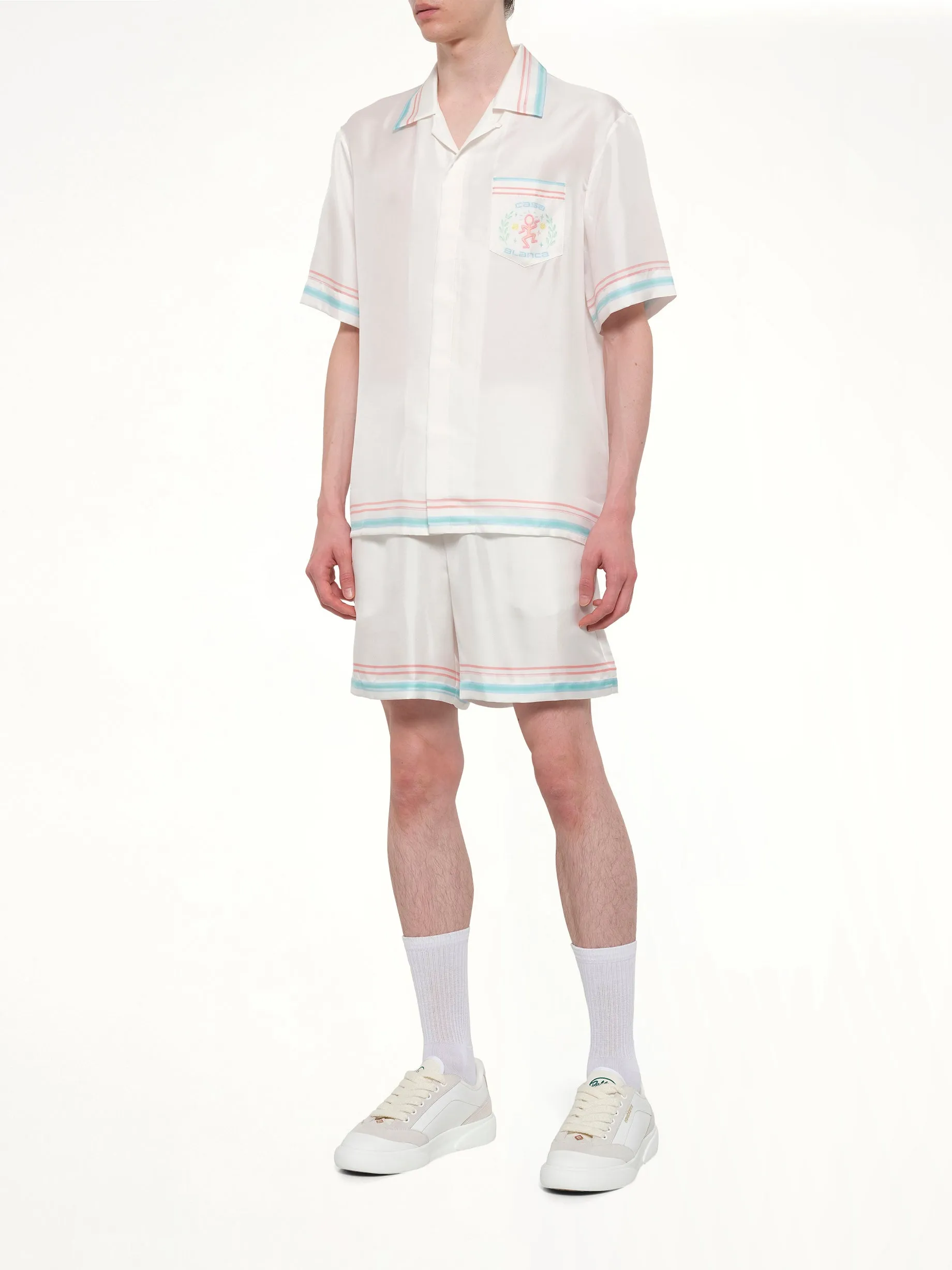 Dance Joy Cuban Collar SS Shirt in White sold by MARAIS product image thumbnail 4