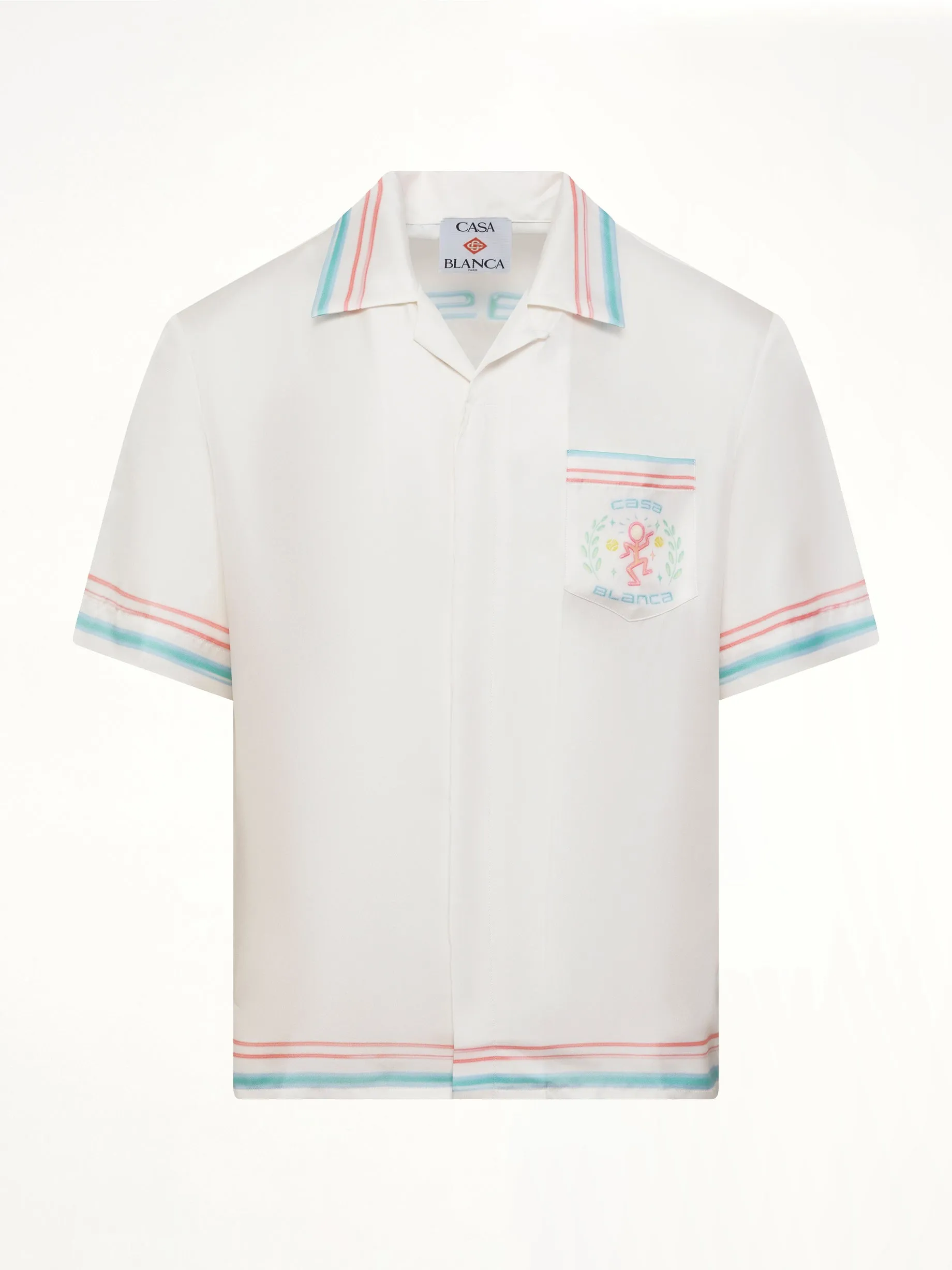 Dance Joy Cuban Collar SS Shirt in White sold by MARAIS product image thumbnail 2