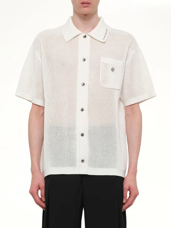 Mesh Shirt in White made by Casablanca