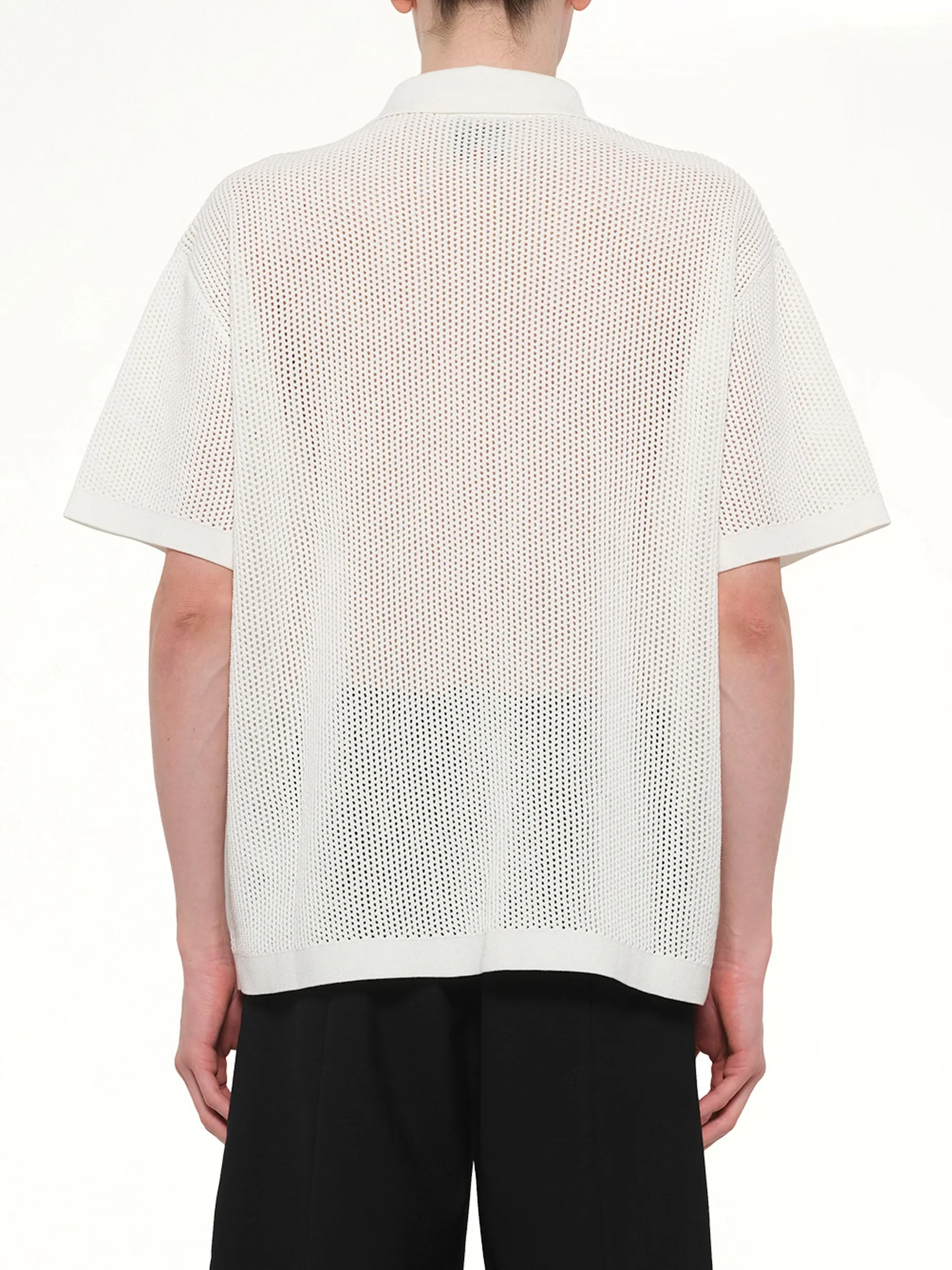 Mesh Shirt in White sold by MARAIS product image thumbnail 5
