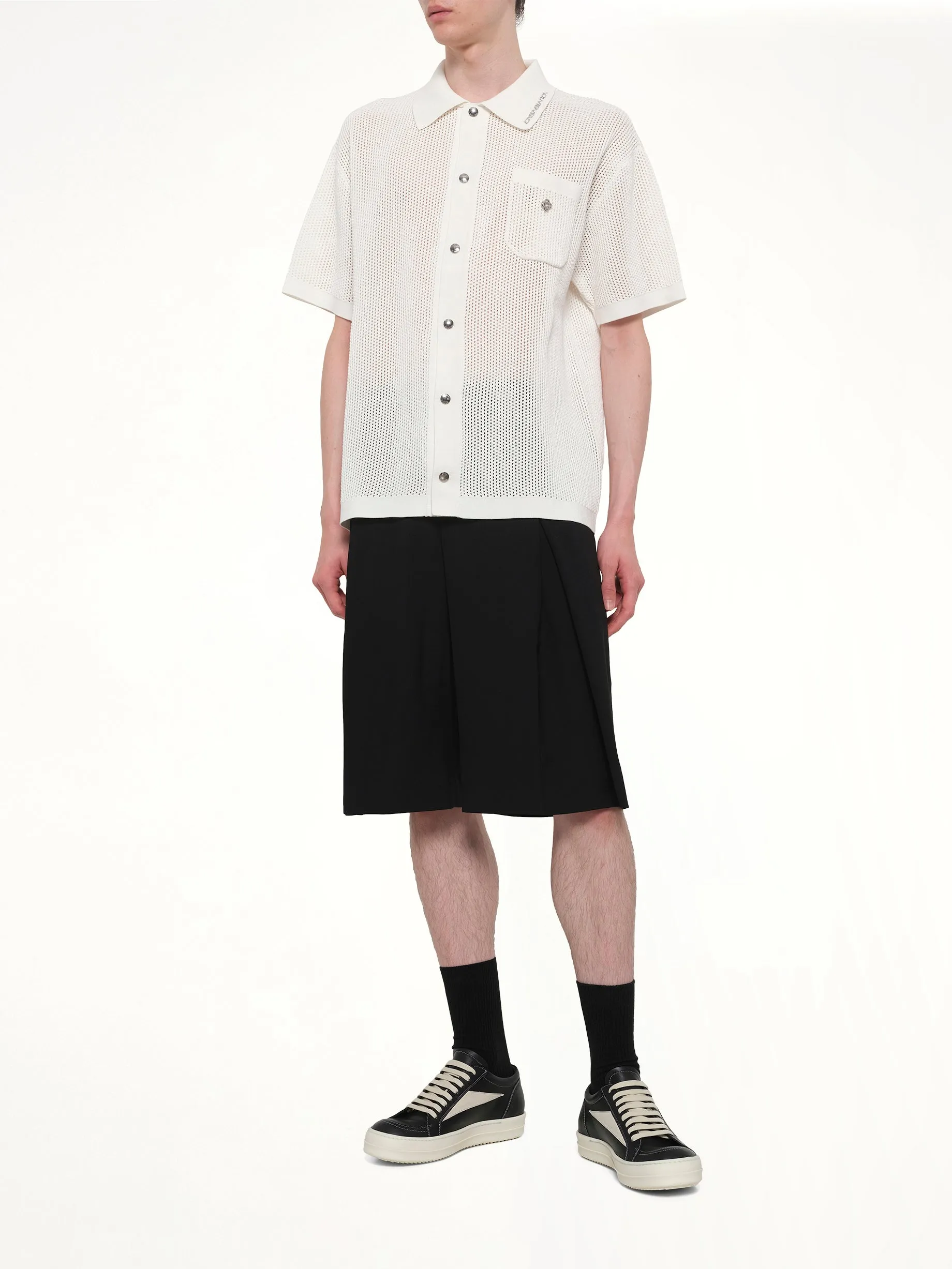 Mesh Shirt in White sold by MARAIS product image thumbnail 4