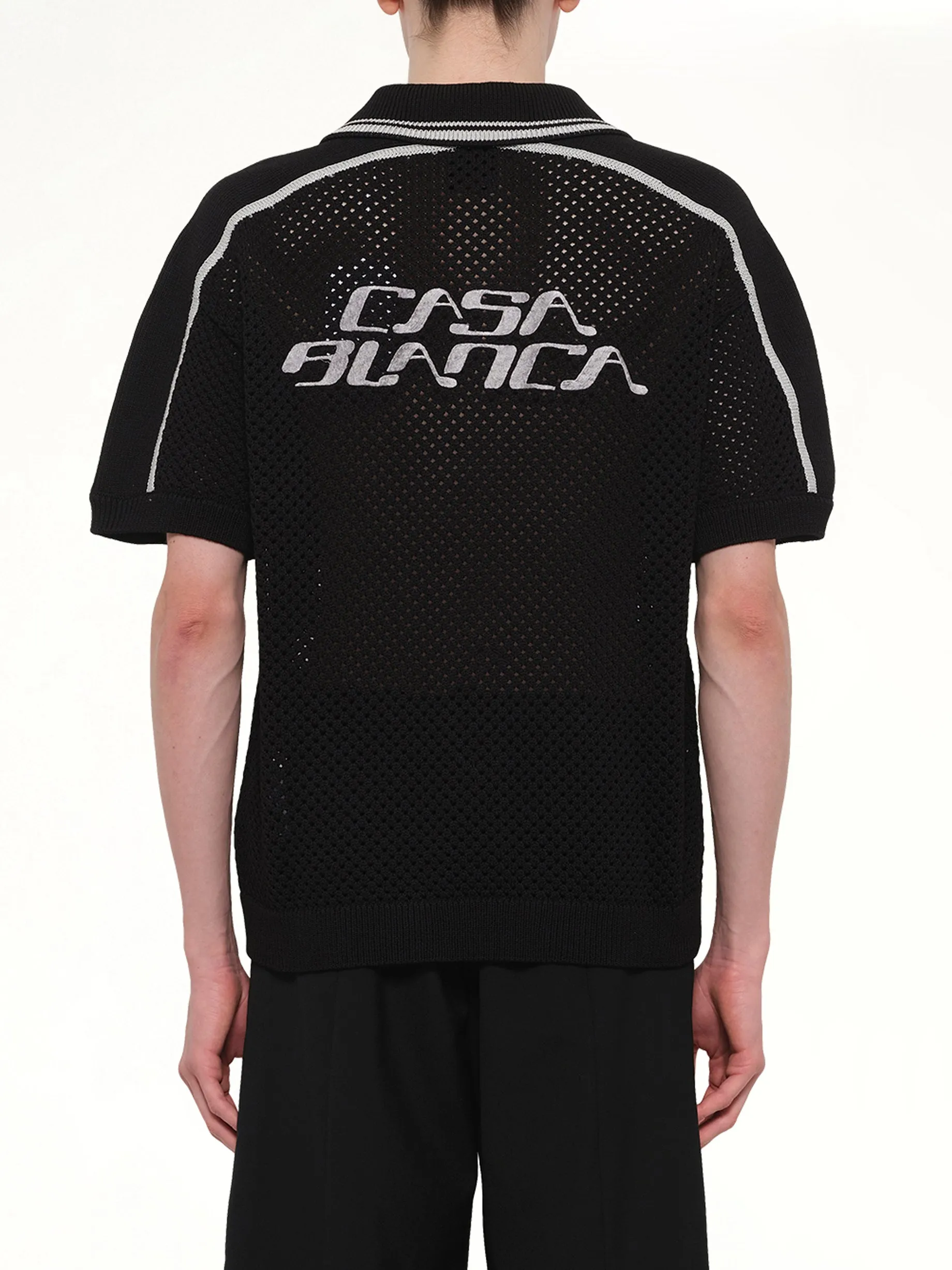 Casablanca Mesh Shirt in Black sold by MARAIS product image thumbnail 5