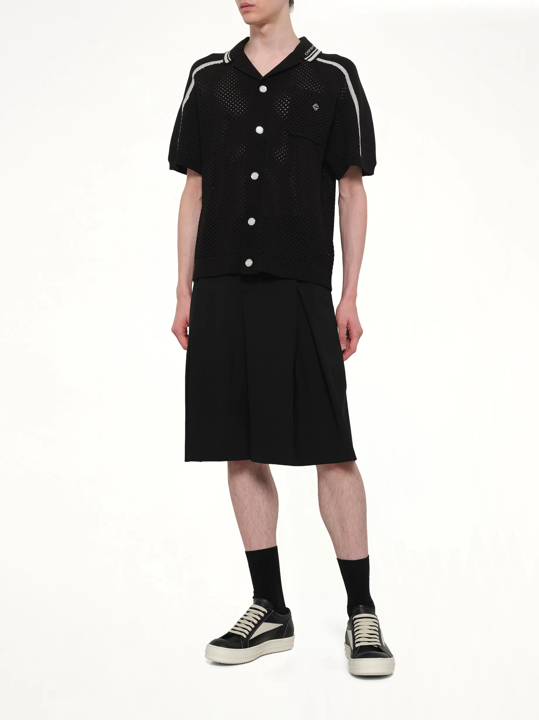 Casablanca Mesh Shirt in Black sold by MARAIS product image thumbnail 4