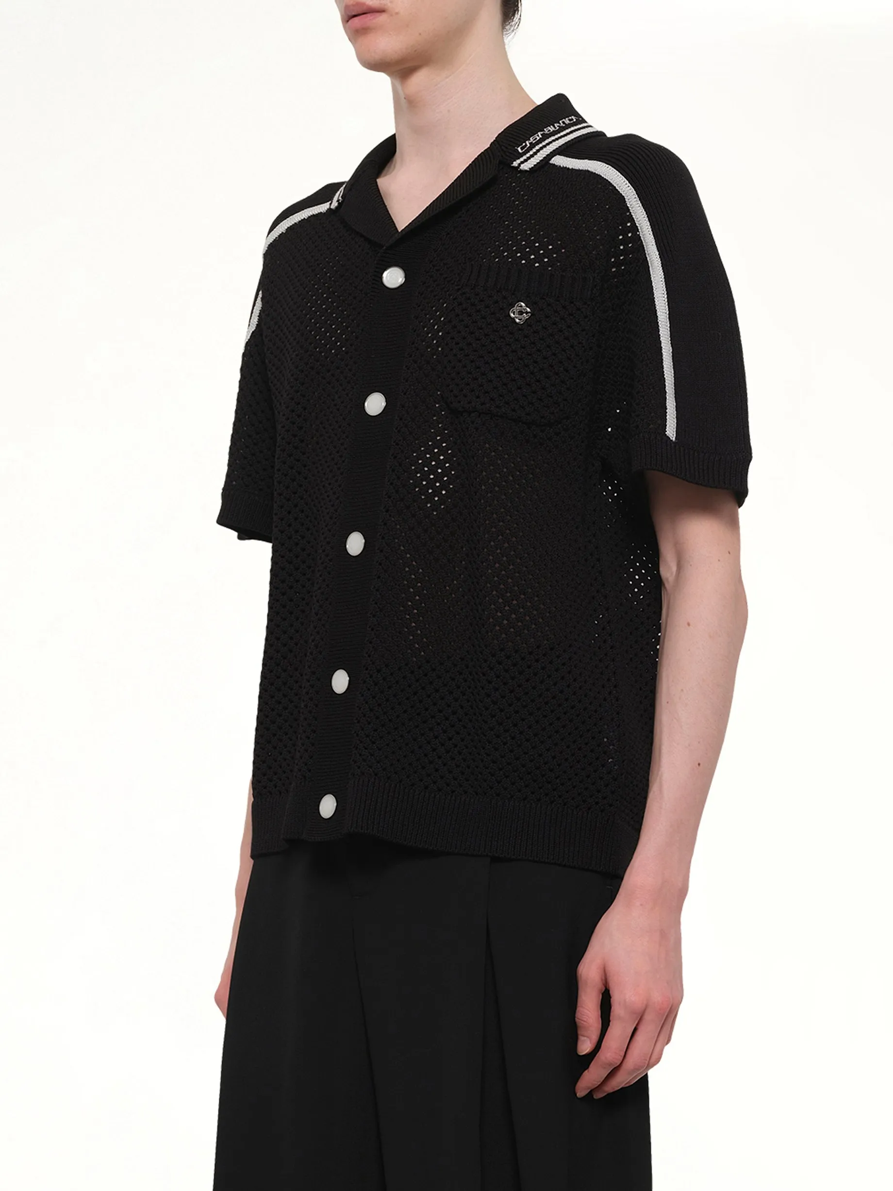 Casablanca Mesh Shirt in Black sold by MARAIS product image thumbnail 3