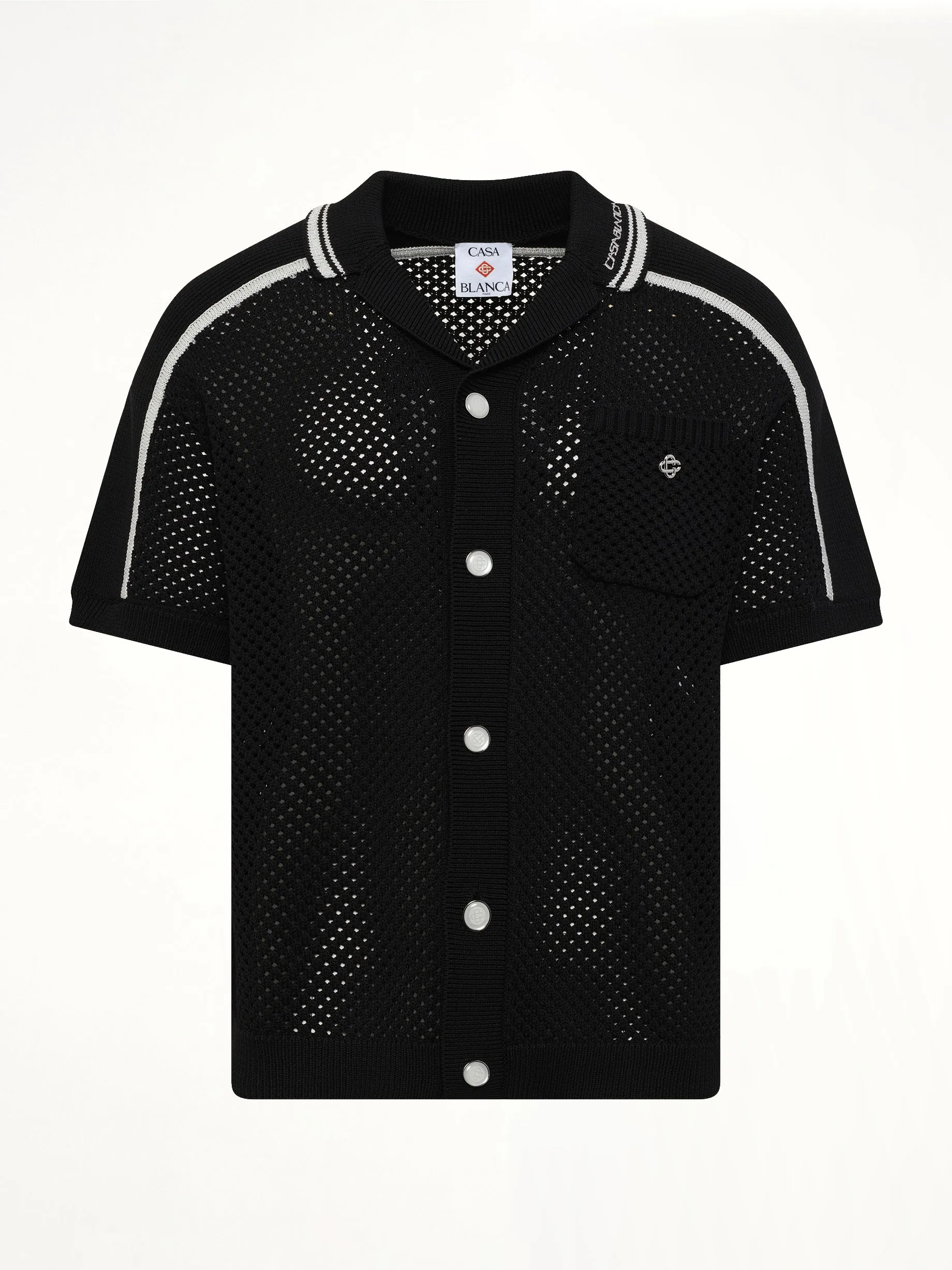 Casablanca Mesh Shirt in Black sold by MARAIS product image thumbnail 2
