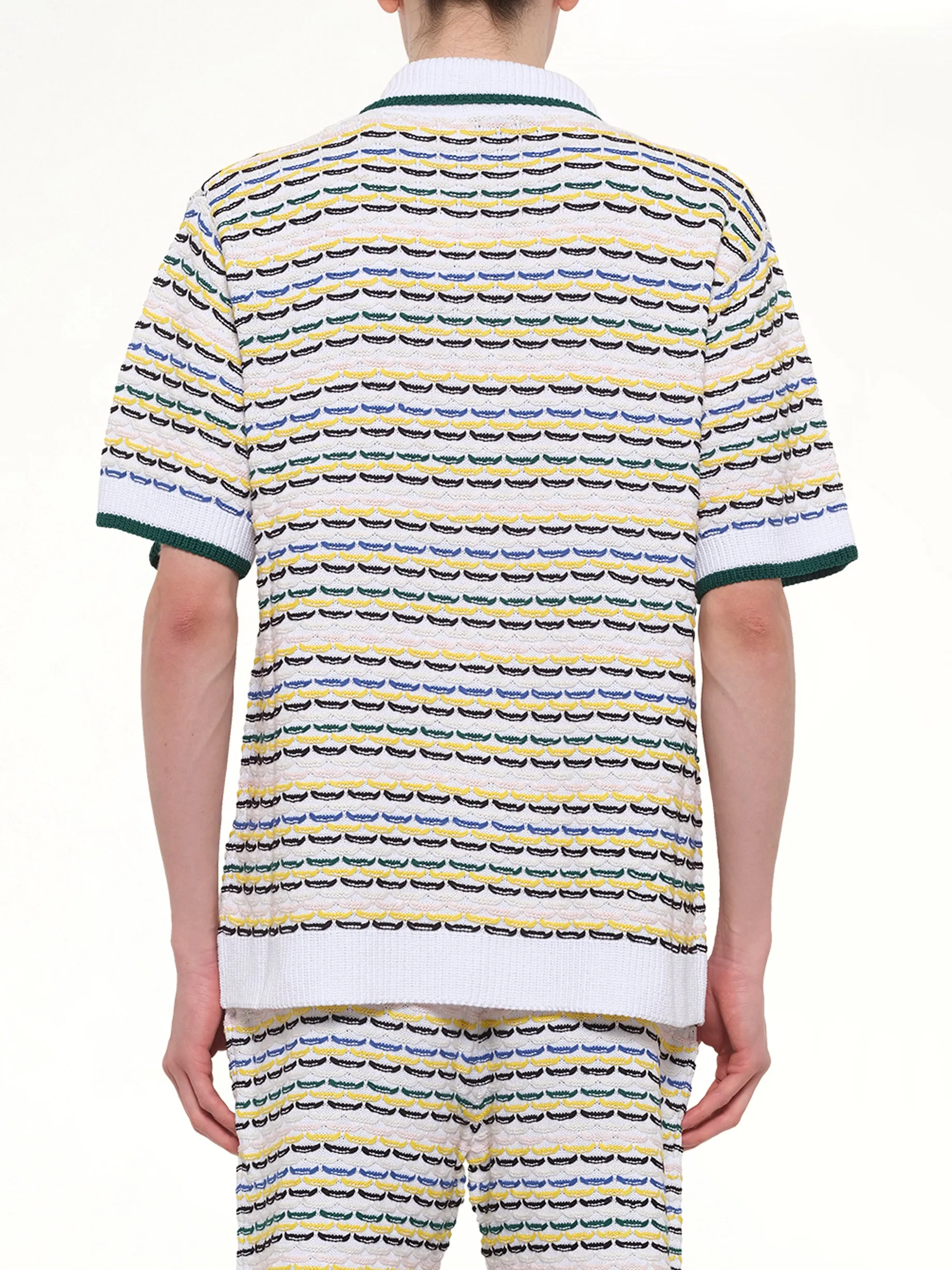 Tuck Stitch Shirt in White sold by MARAIS product image thumbnail 5