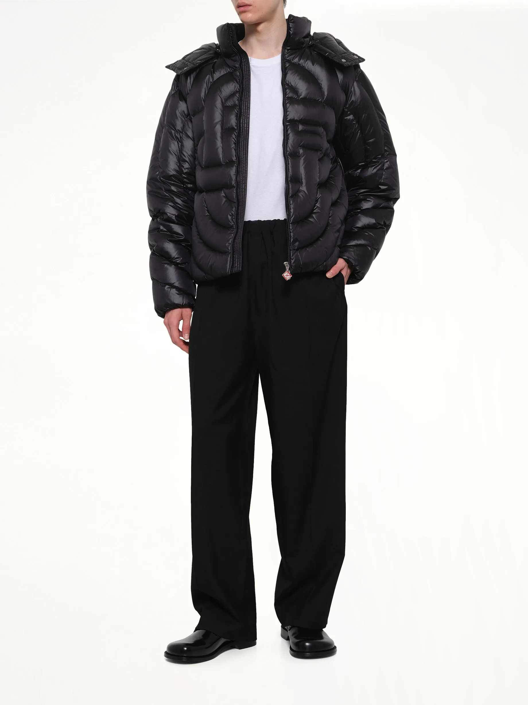 Quilted Puffer Jacket in Black sold by MARAIS product image thumbnail 4