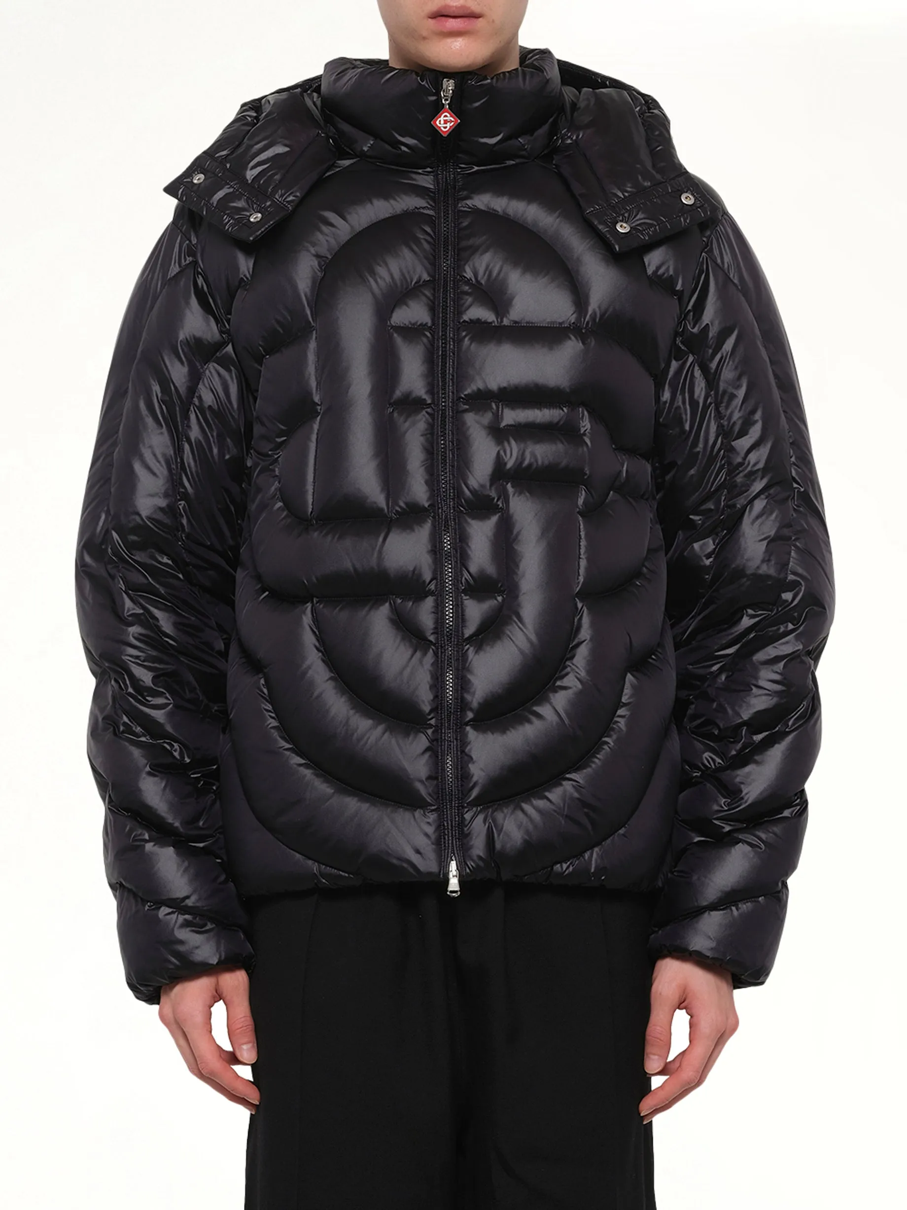 Quilted Puffer Jacket in Black sold by MARAIS